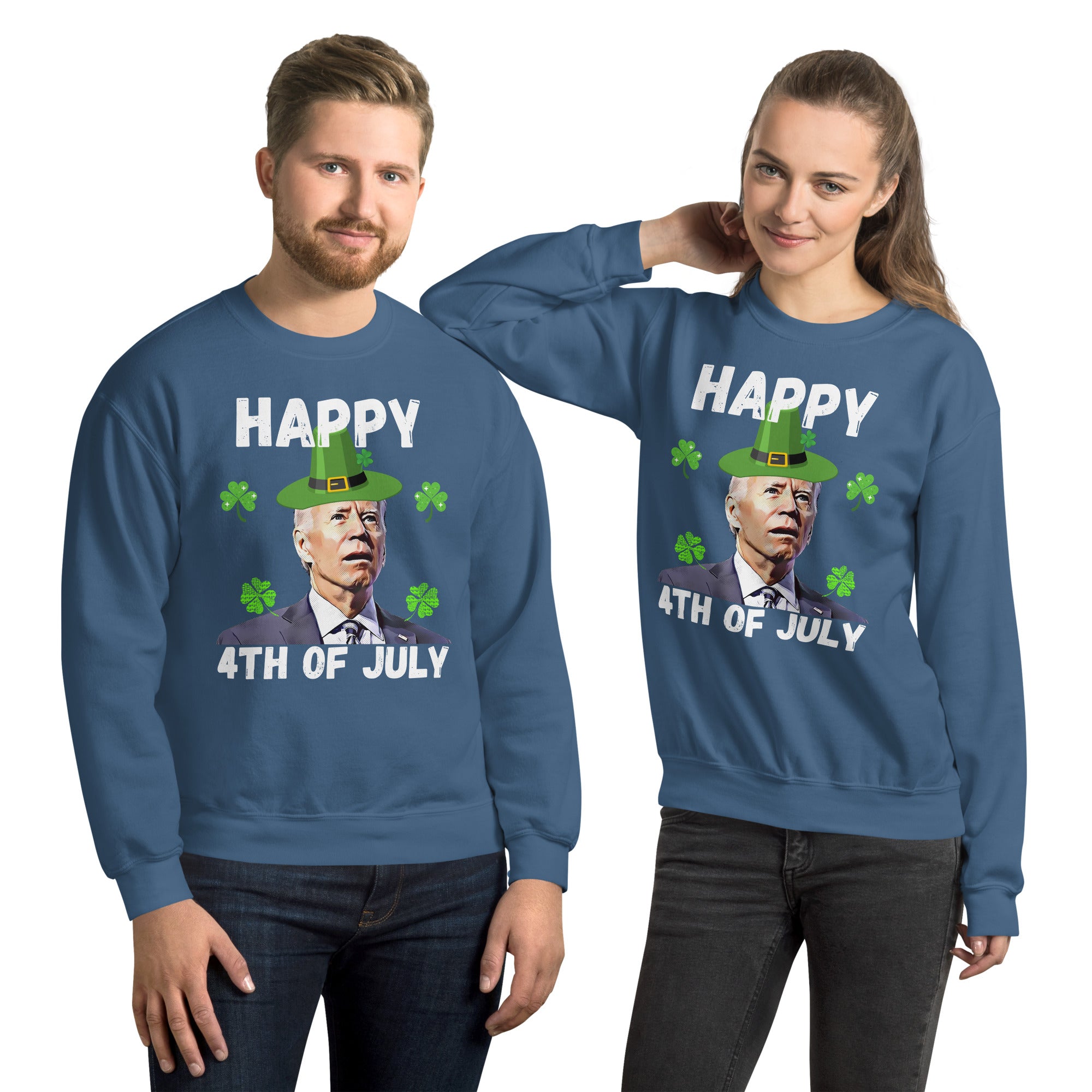 Funny Biden St Patricks Day Sweatshirt, Joe Biden Confused, Saint Patricks Sweater, Biden St Pattys Shirt, Republican Gift, Biden Leprechaun - Madeinsea©