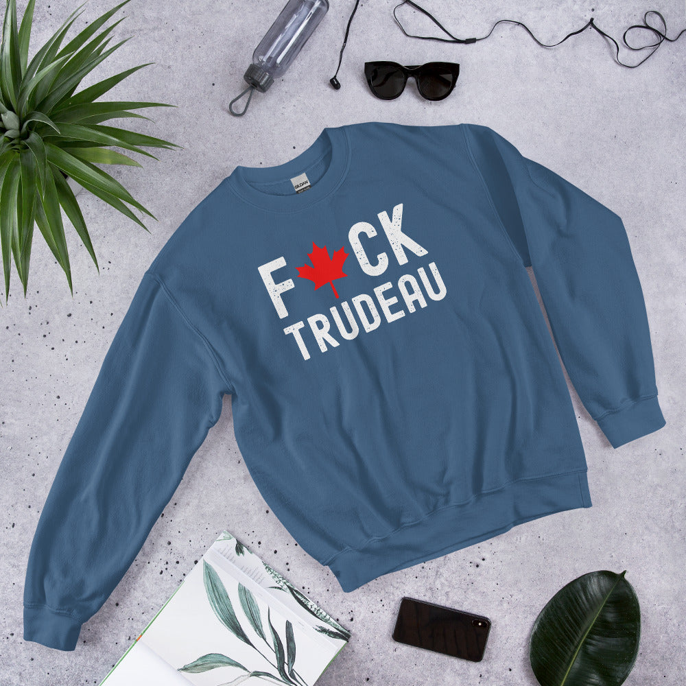 Fuck Trudeau Sweatshirt, Anti Justin Trudeau Shirt, Canada Flag Sweater, Justin Trudeau Sweatshirt, Freedom Convoy 2022, Canadian Patriot - Madeinsea©