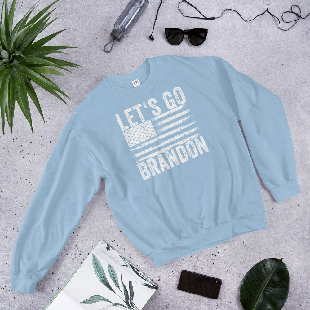 Let&#39;s Go Brandon Sweatshirt, Lets go brandon, Funny Joe Biden Sweatshirt, FJB Sweatshirt, Joe Biden Chant, Funny Biden Meme, Anti Biden Pun - Madeinsea©