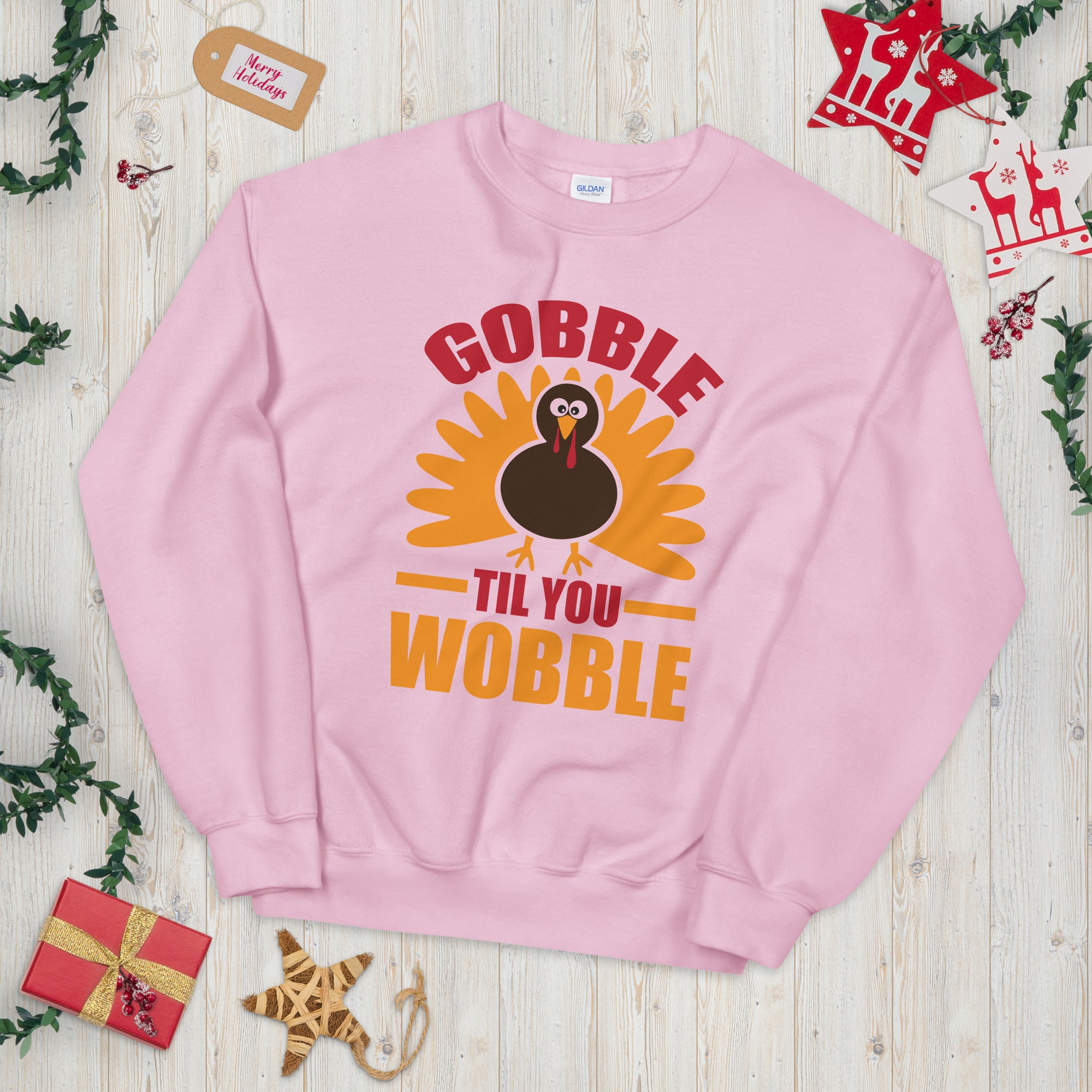 Gobble Til You Wobble Sweatshirt, Turkey Sweatshirt, Thanksgiving Sweater, Funny Thanksgiving Dinner Sweatshirt, Thanksgiving Outfit - Madeinsea©