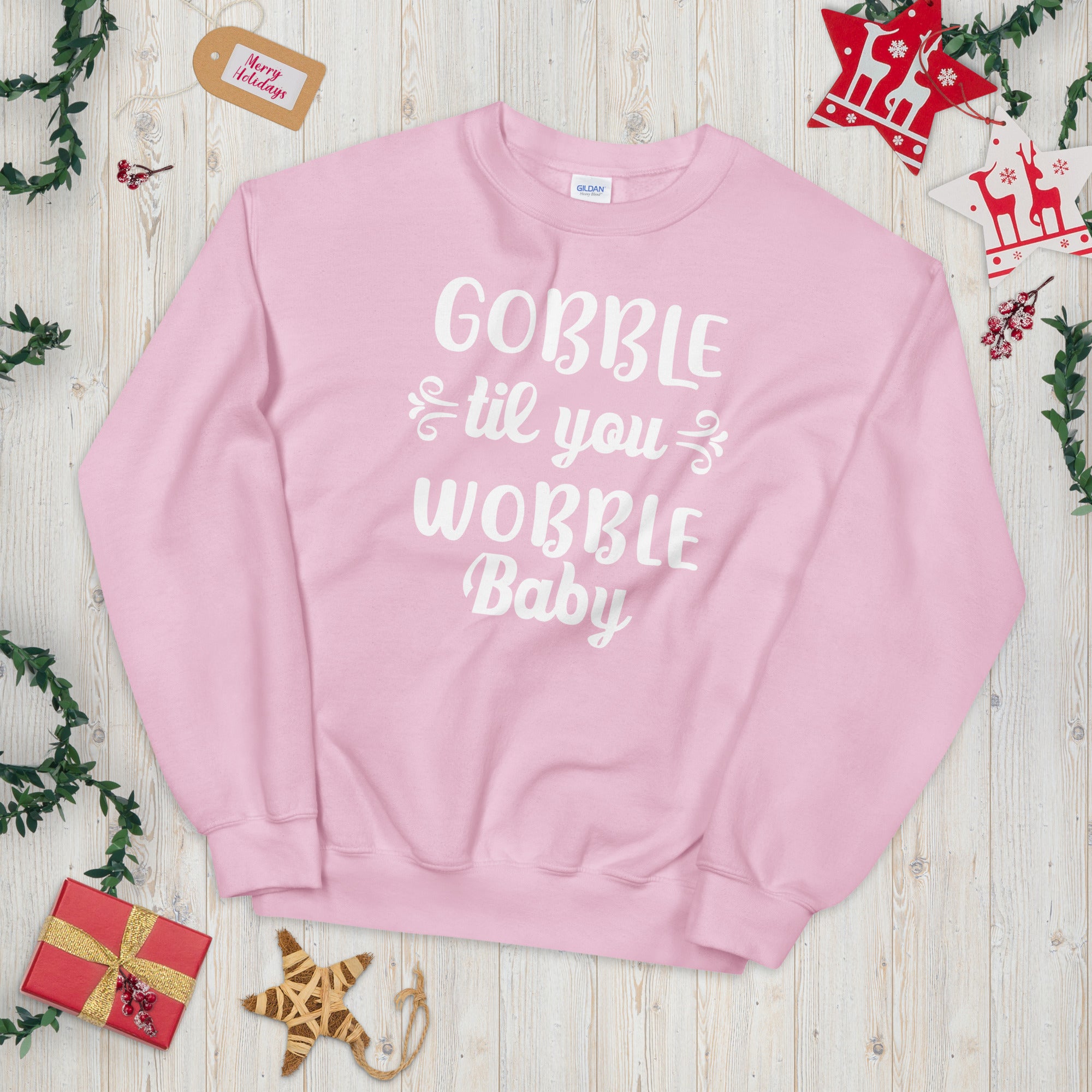 Gobble Til You Wobble Sweatshirt, Turkey Sweatshirt, Thanksgiving Sweater, Funny Thanksgiving Dinner Sweatshirt, Thanksgiving Outfit - Madeinsea©