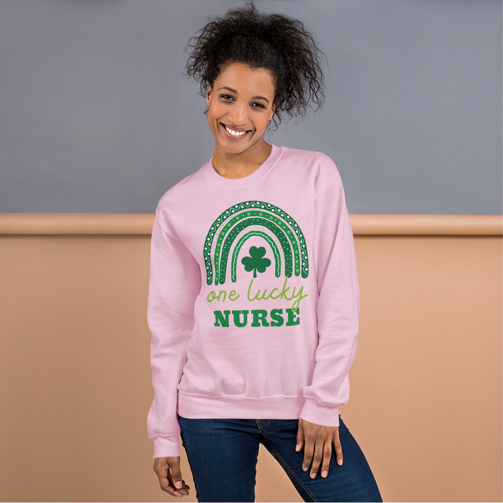 One Lucky Nurse Regenbogen Shirt, St. Patricks Day Krankenschwester Sweatshirt, Lucky Nurse Sweater, Irish Nurse Shirt, Geschenke für Krankenschwestern, Süßes Krankenschwester Geschenk