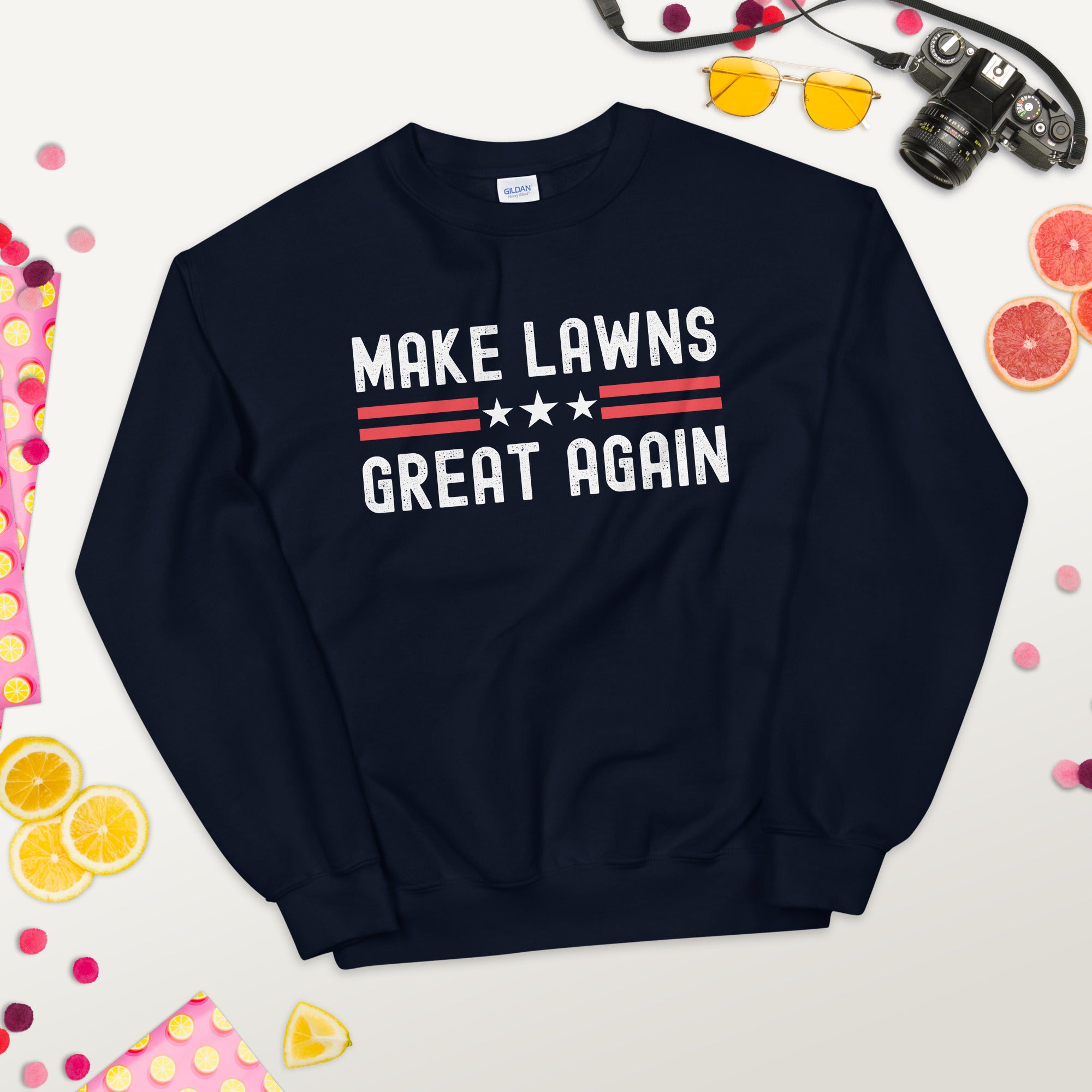 Make Lawns Great Again, Dad Gift, Lawn Mower, Fathers Day Gift, Gardener Sweater, Funny Dad Gift, Mowing Shirt, Lawns, Christmas Gift - Madeinsea©