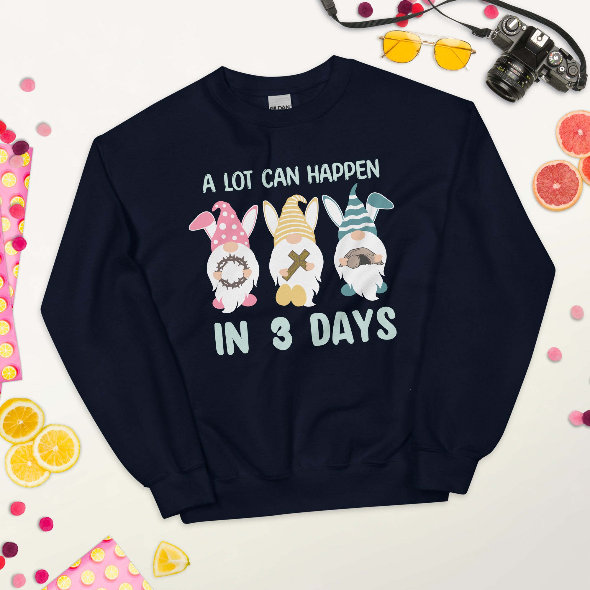 In 3 Tagen kann viel passieren Sweatshirt, Lustiges Ostershirt, Jesus Sweatshirt, Geschenke zu Ostern, Osterwichtel Sweatshirt, Jesus Ostergeschenk Shirt