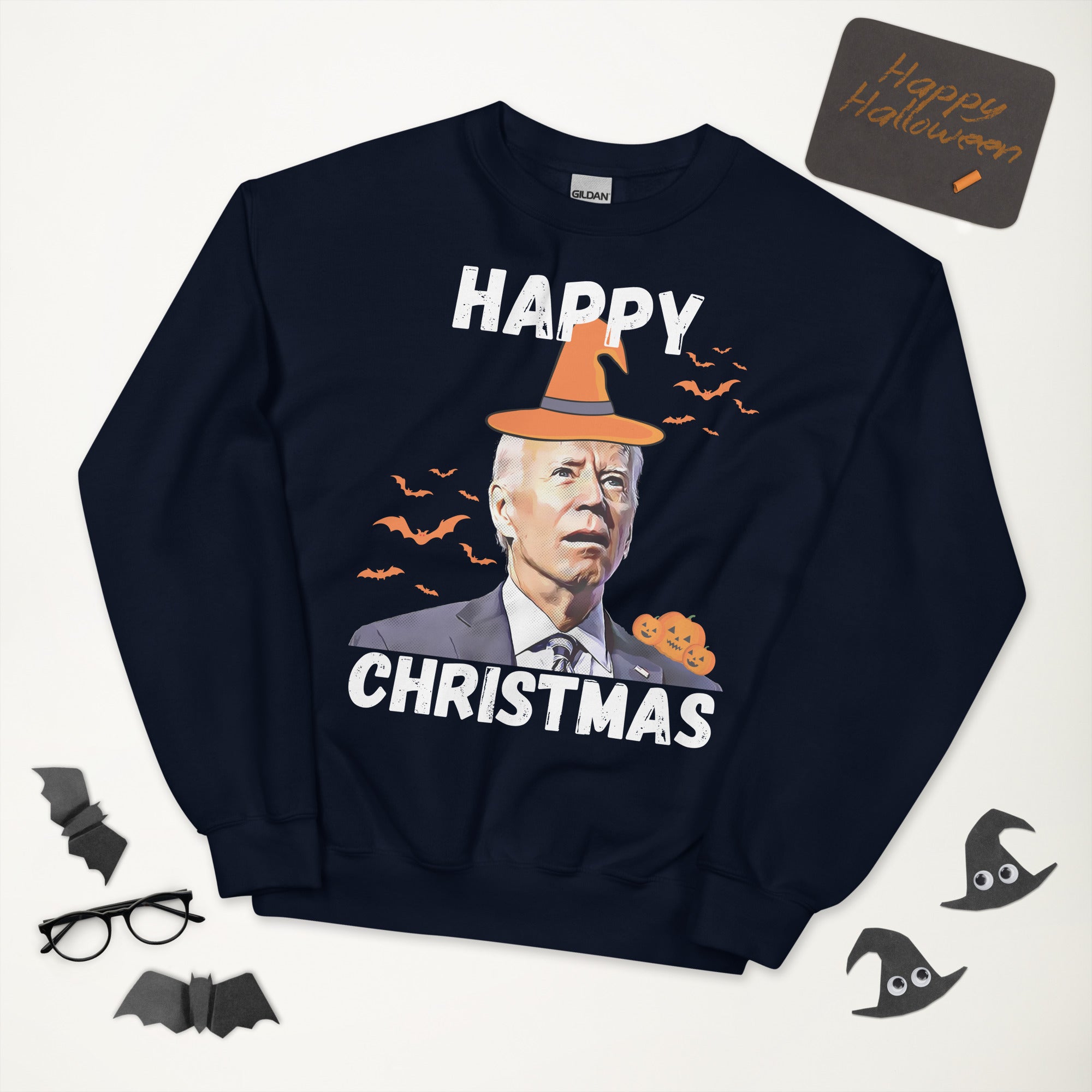 Funny Halloween Sweatshirt, Biden Halloween Shirt, Spooky Season Sweater, Funny Biden Halloween Gift, Republican Sweatshirt, Joe Biden Shirt - Madeinsea©