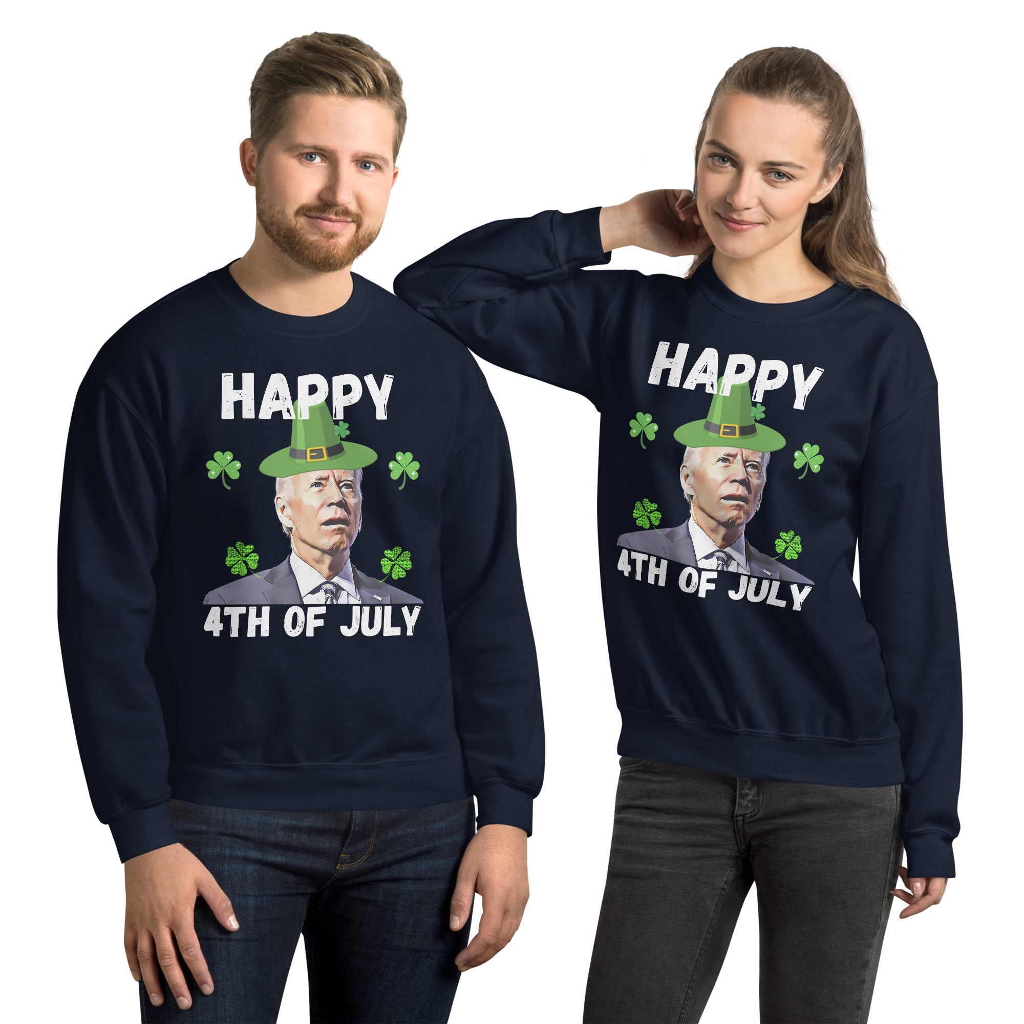 Funny Biden St Patricks Day Sweatshirt, Joe Biden Confused, Saint Patricks Sweater, Biden St Pattys Shirt, Republican Gift, Biden Leprechaun - Madeinsea©