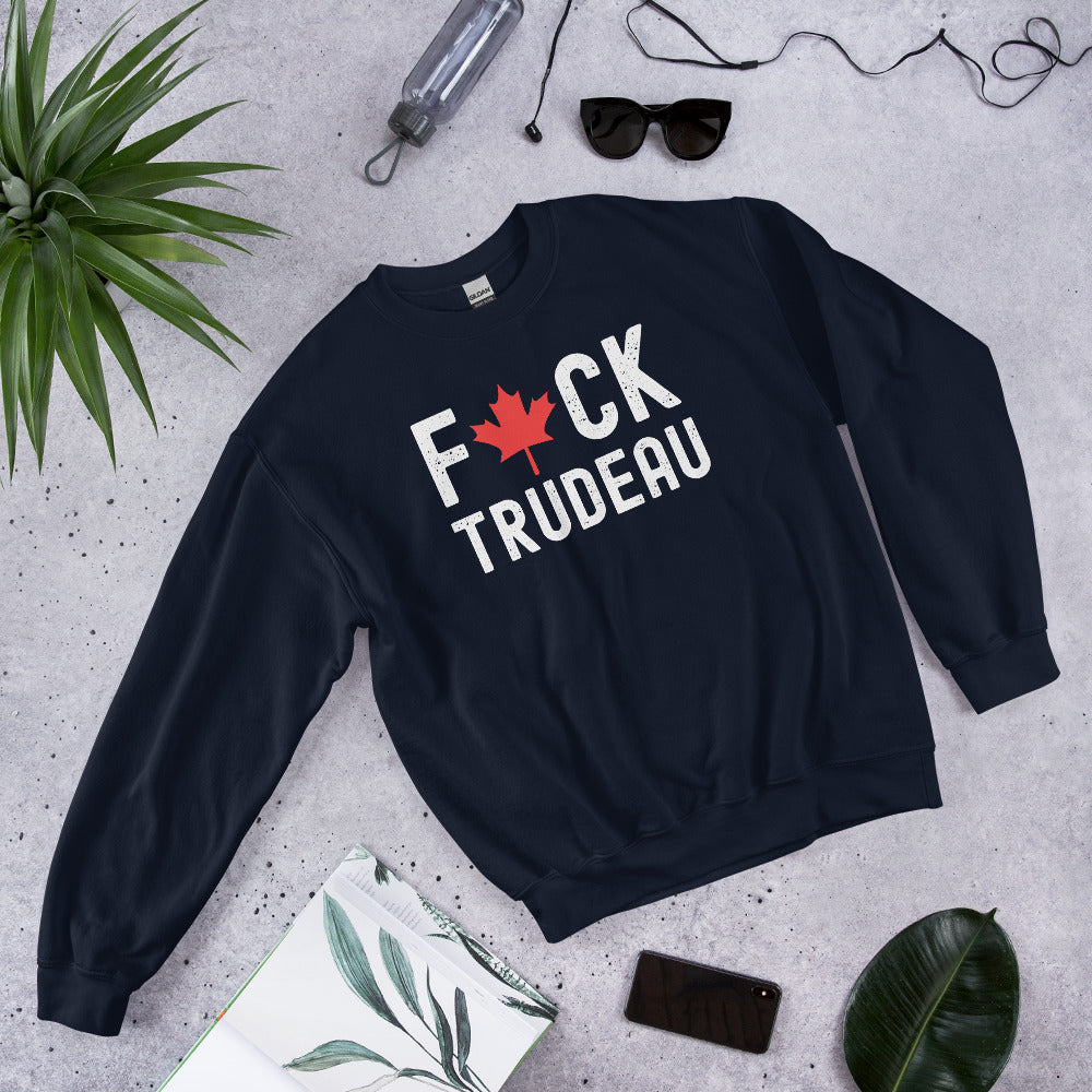 Fuck Trudeau Sweatshirt, Anti Justin Trudeau Shirt, Canada Flag Sweater, Justin Trudeau Sweatshirt, Freedom Convoy 2022, Canadian Patriot - Madeinsea©