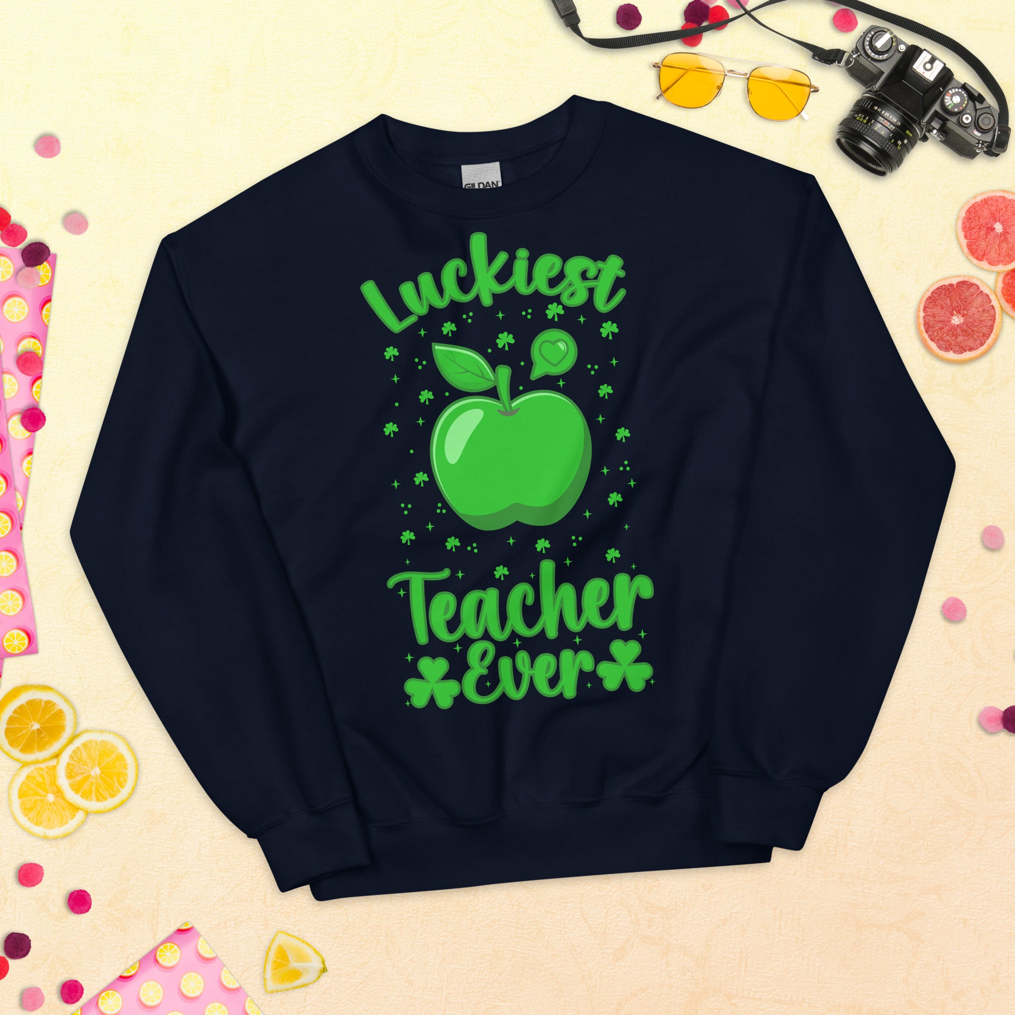 Luckiest Teacher Ever Sweatshirt, St. Patricks Day Teacher Sweater, St Pattys Day Sweatshirt for Teachers, Irish Teacher Shirt, Teacher Gift - Madeinsea©