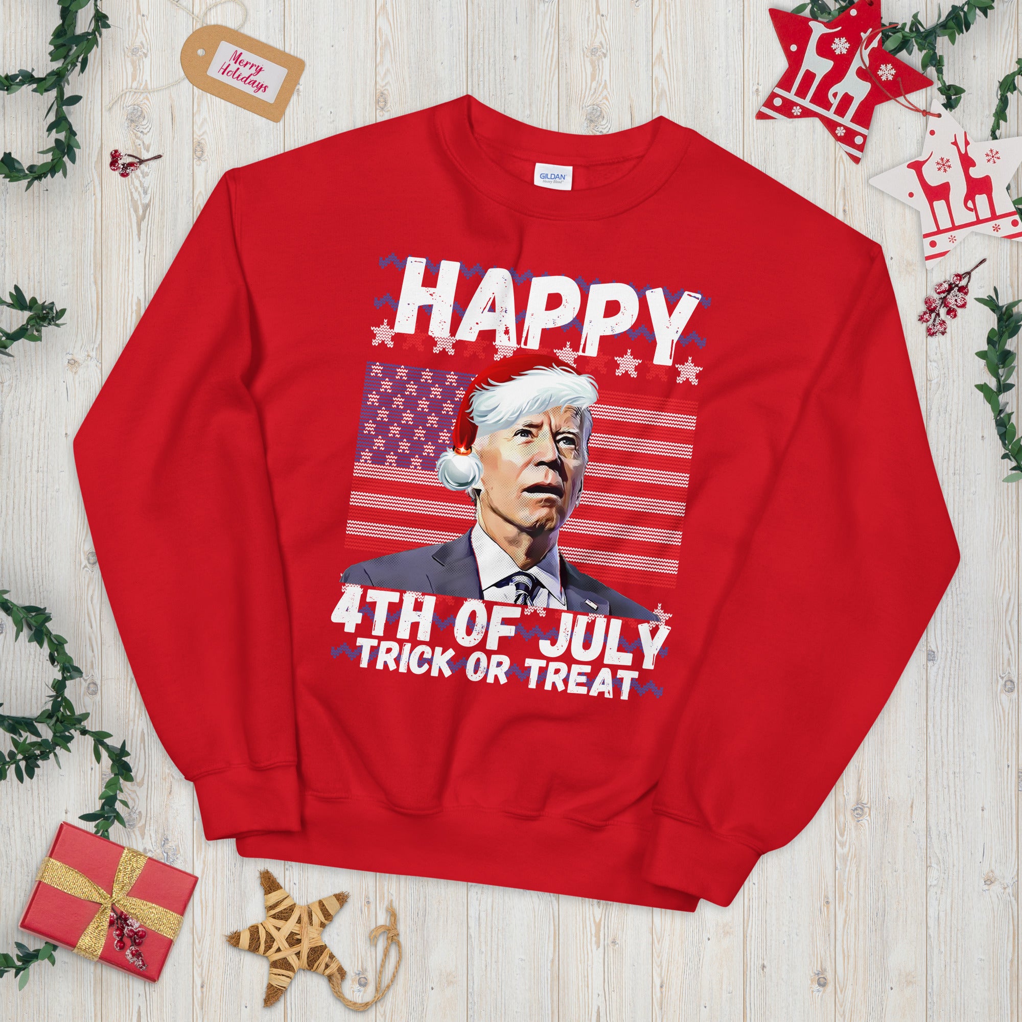 Suéter de Navidad FJB, suéter de Navidad feo de Biden, sudadera Fjb, camisa divertida de Biden, regalos republicanos de Navidad, camisa Fjb, Navidad fea