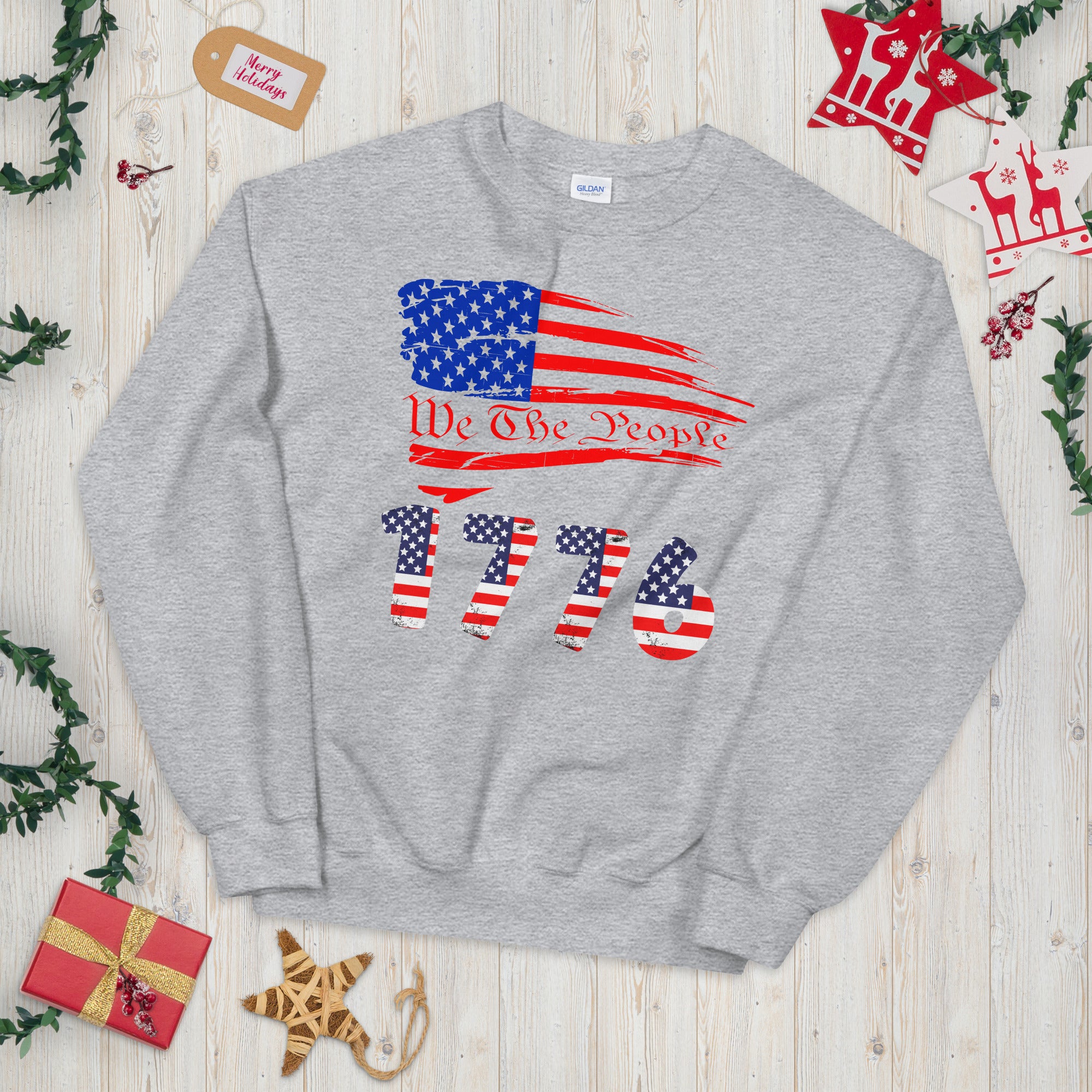We The People Sweatshirt, 1776 Sweater, Patriotic Shirt, Fourth of July, USA American Flag, American Pride, American Patriot Gifts - Madeinsea©