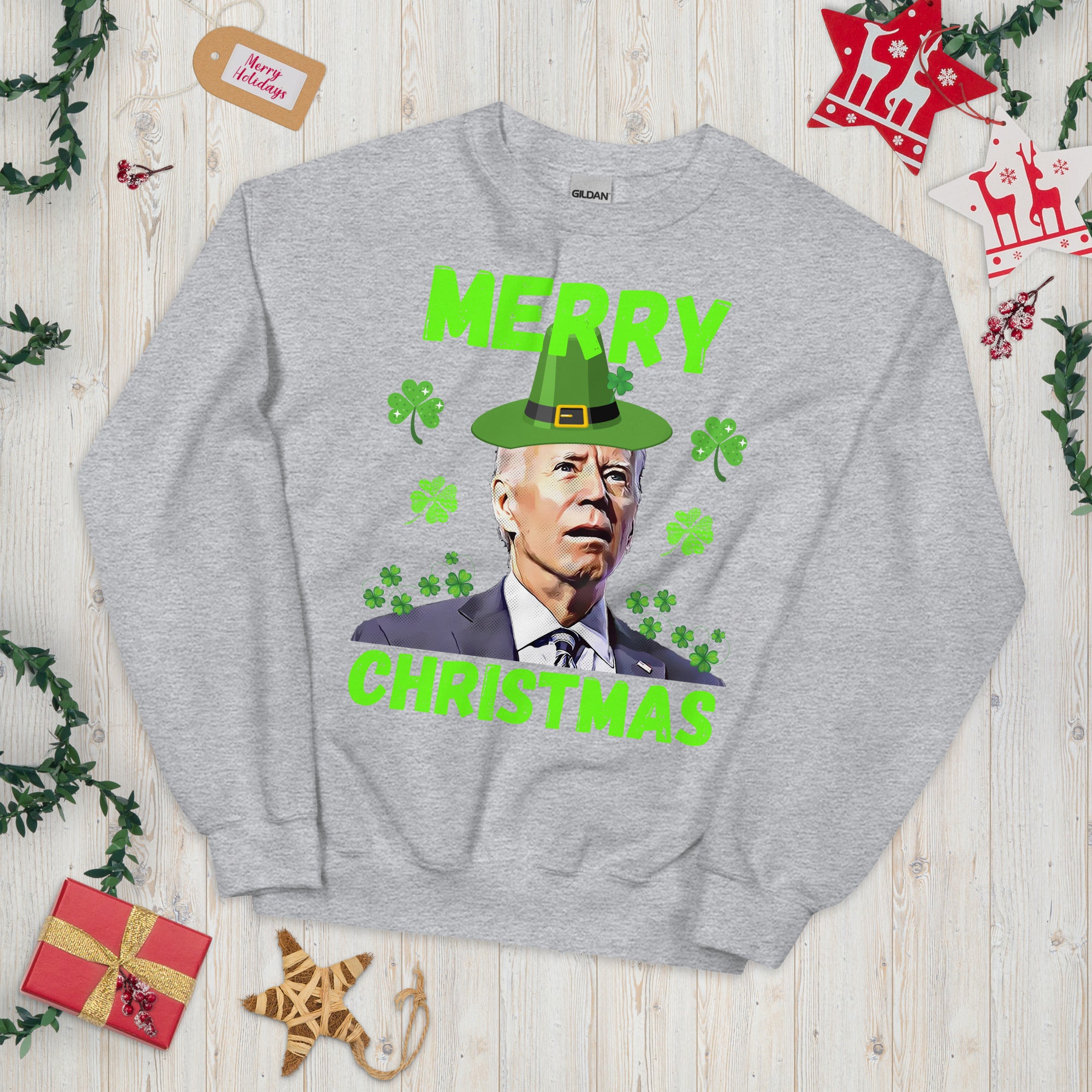 Funny Biden St Patricks Day, Joe Biden Confused, Saint Patricks Sweater, Biden St Pattys Shirt, Funny Anti Biden Gifts, Biden Leprechaun - Madeinsea©