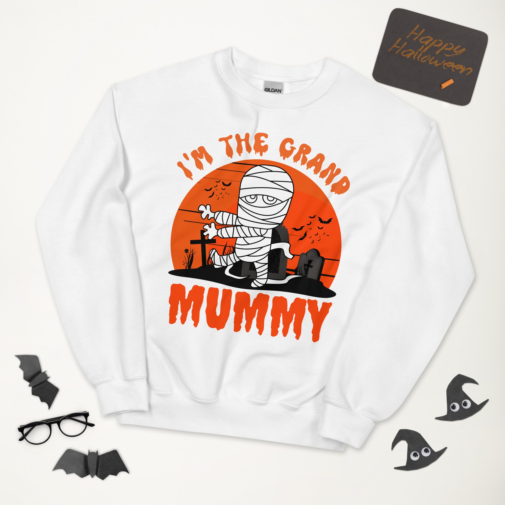 Grandma Halloween Sweatshirt, Im The Grand Mummy, Nana Sweater, Funny Grandmother Halloween Gift, Spooky Season Shirt, Fall Gifts For Granny - Madeinsea©