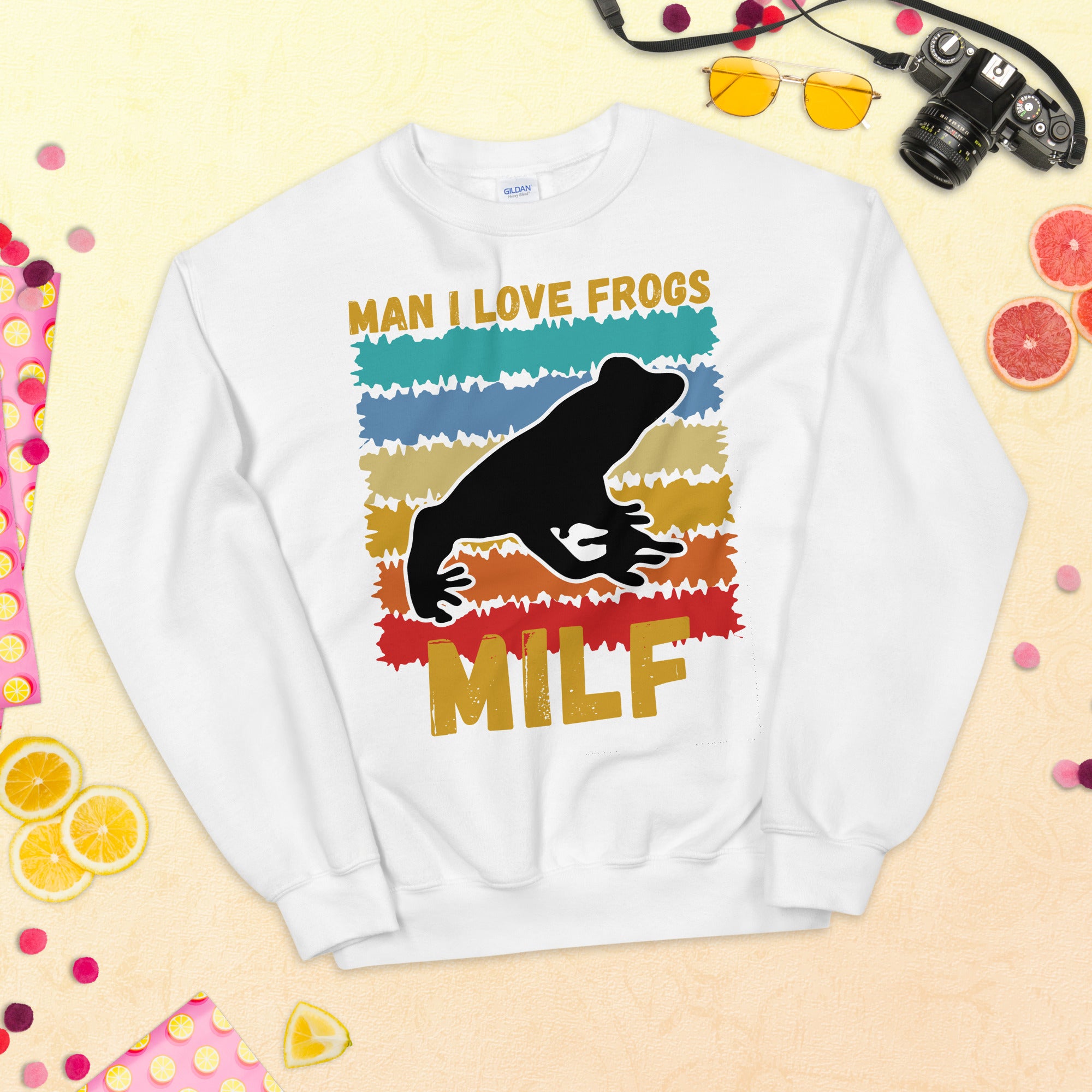 Funny MILF Man I Love Frogs Sweatshirt Shirt, MILF Frogs Shirt, MILF Meme Shirt, Frog Meme Shirt, Frog Lovers Gifts, Humor Milf Sweater - Madeinsea©