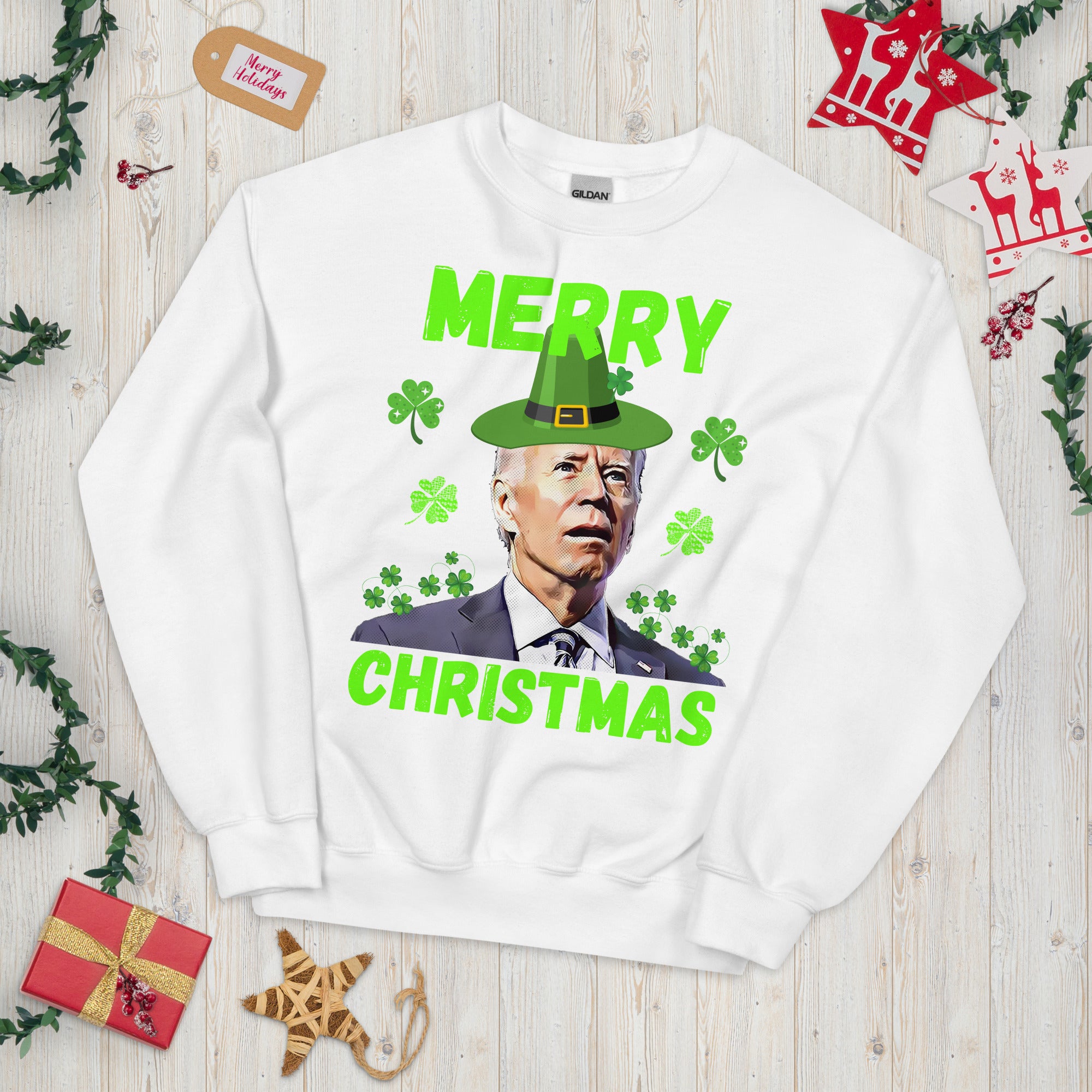 Funny Biden St Patricks Day, Joe Biden Confused, Saint Patricks Sweater, Biden St Pattys Shirt, Funny Anti Biden Gifts, Biden Leprechaun - Madeinsea©