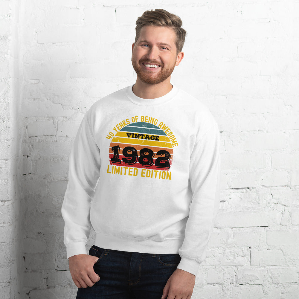 40th Birthday Gift, 40th Birthday Sweatshirt, Born in 1982 Birthday Shirt, Birthday Gift For 40th, Vintage 40th Birthday, Limited Edition - Madeinsea©