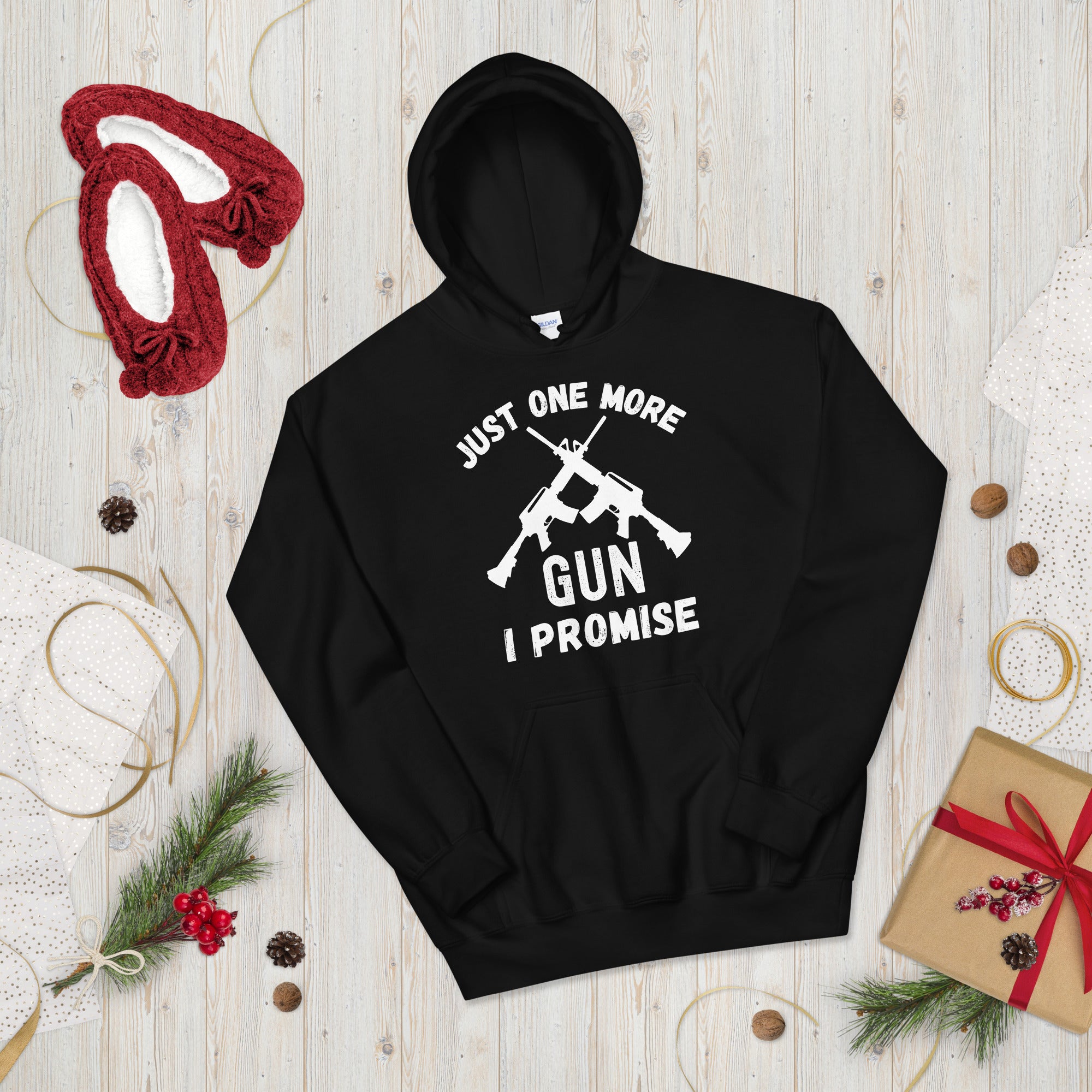 Just One More Gun I Promise, 2nd Amendment Hoodie, 2A Shirt, Patriotic Gift, Republican Hoodie, Pro Guns, Funny Dad Gift, Gun Lover Hoodie - Madeinsea©