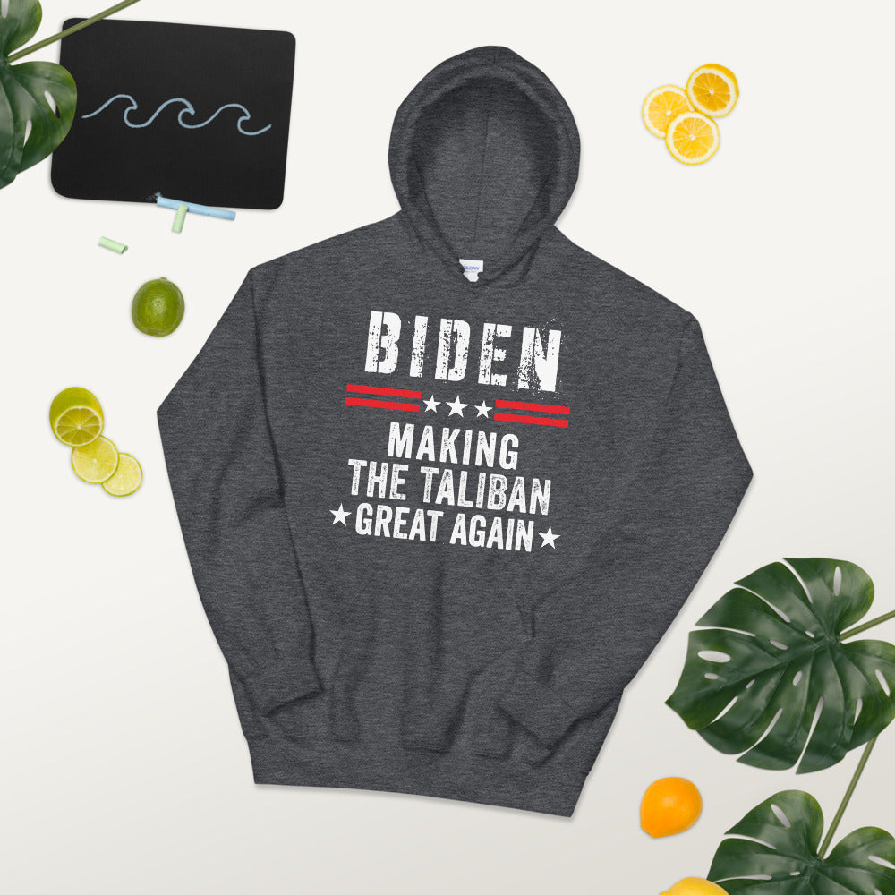 Making Taliban Great Again Hoodie, Funny Biden Harris Hoodie, Anti Biden Hoodie, American Flag Hoodie, Making The Talban Great Again - Madeinsea©