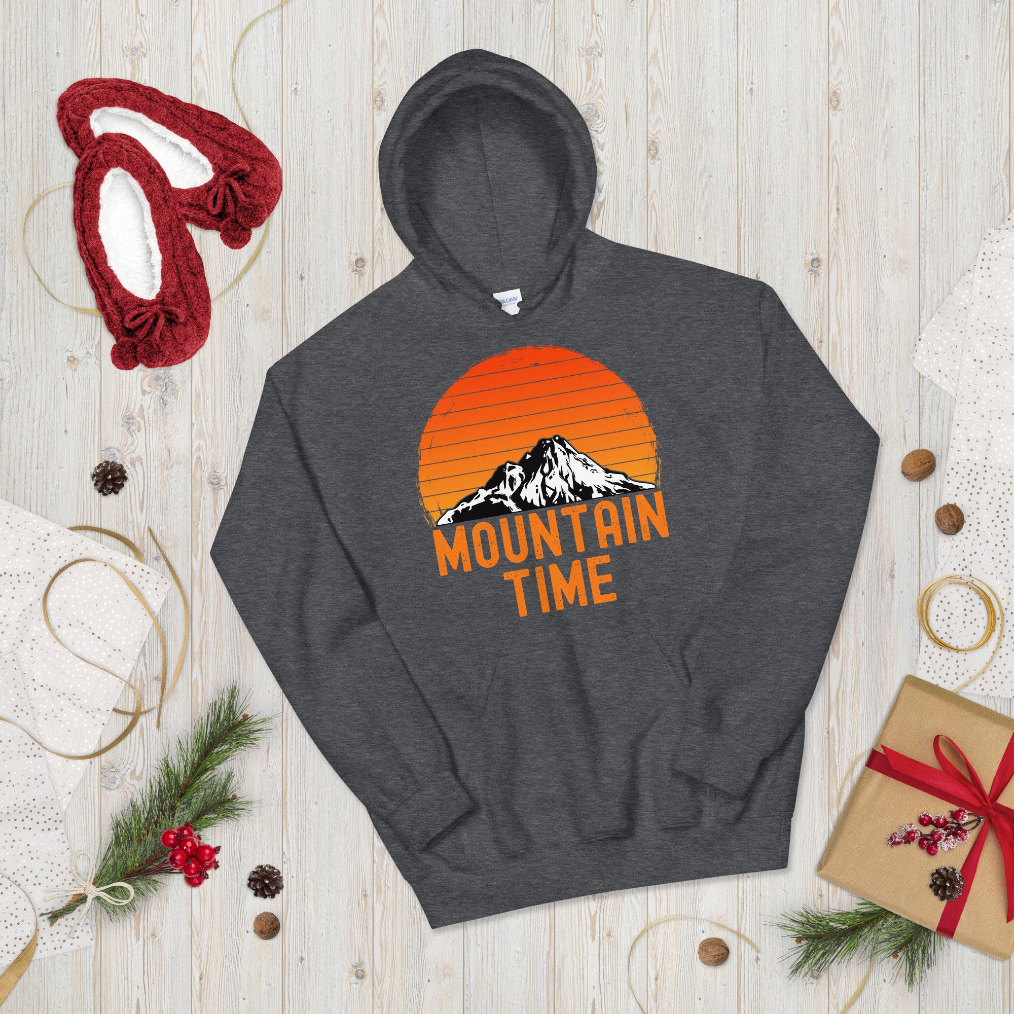 Mountain Time Hoodie, Mountain Shirt, Nature Sweater, Ski Trip, Apres Ski, Adventure Hoodie, Skier Hoodie, Mountain Climbing Hoodie - Madeinsea©