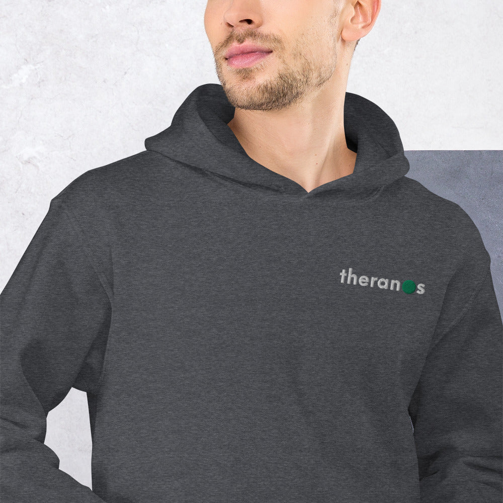 Theranos Hoodie, Theranos Startup Fraud, Theranos Embroidered Logo, Theranos Company, Theranos Risk Management, Theranos Early Investor - Madeinsea©