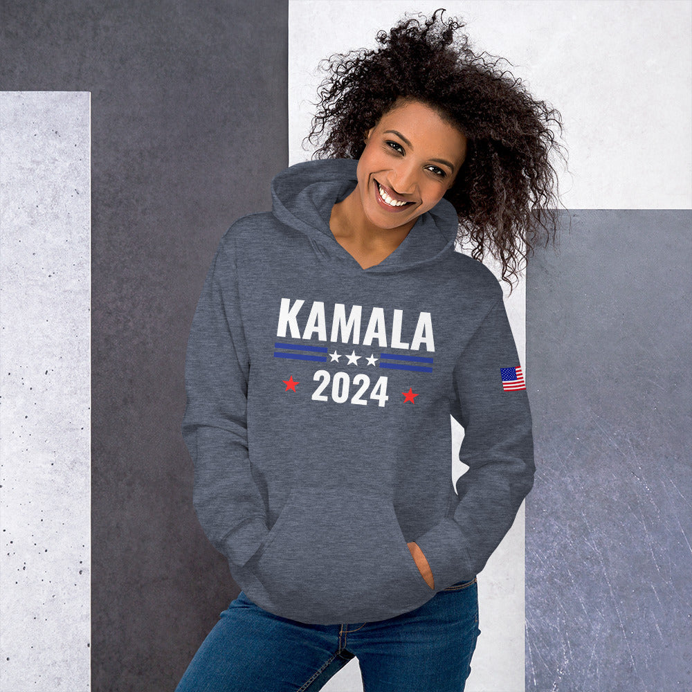 Sudadera con capucha de Kamala Harris, campaña de Kamala Harris, sudaderas con capucha de Kamala Harris para presidente en 2024, elecciones de Kamala Harris en 2024, presidente Harris en 2024