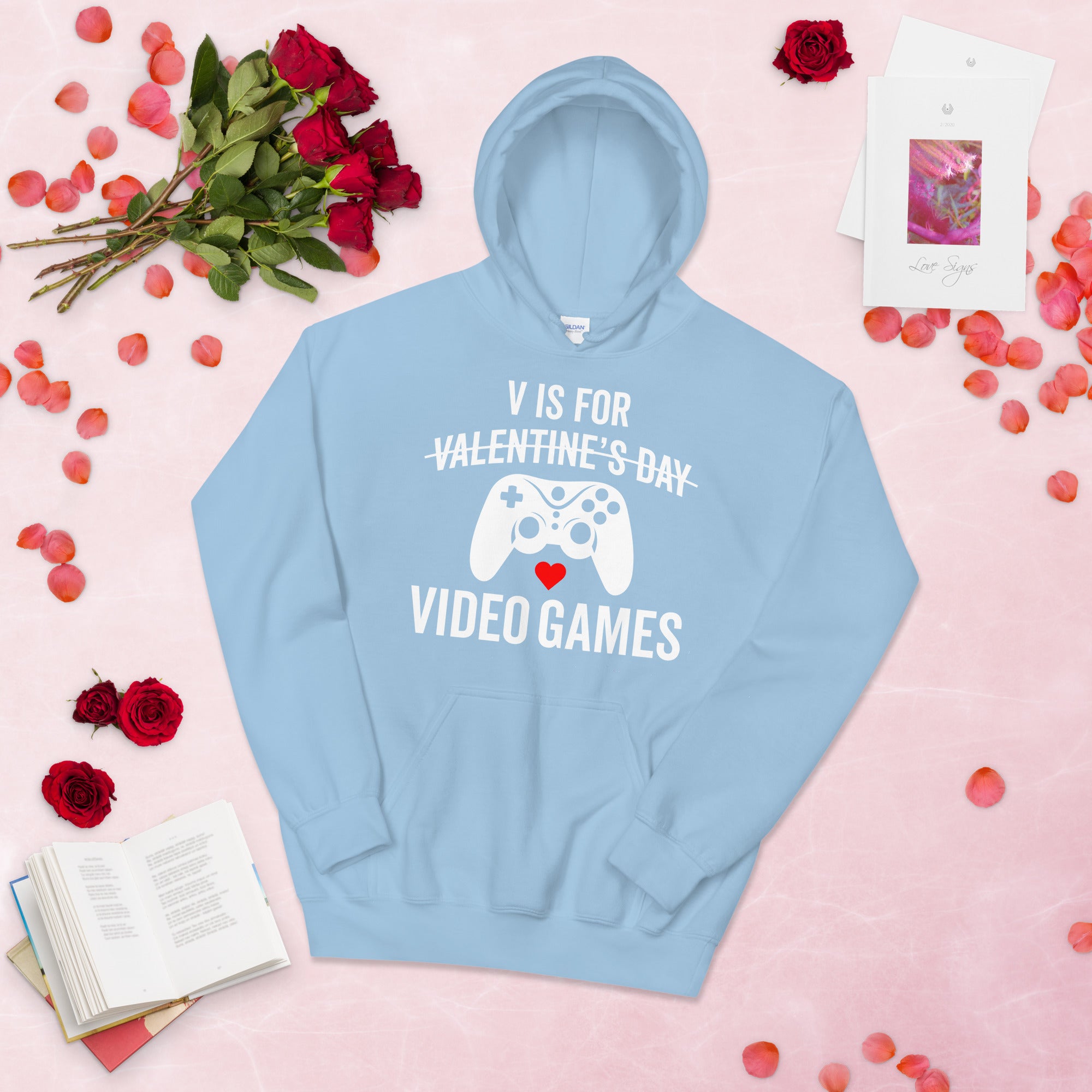 V Is For Video Games Hoodie, Video Game Shirt, Gift For Gamer, Funny Boyfriend Gift, Gaming Hoodie, Funny Gaming Shirts, Gamer Boyfriend - Madeinsea©