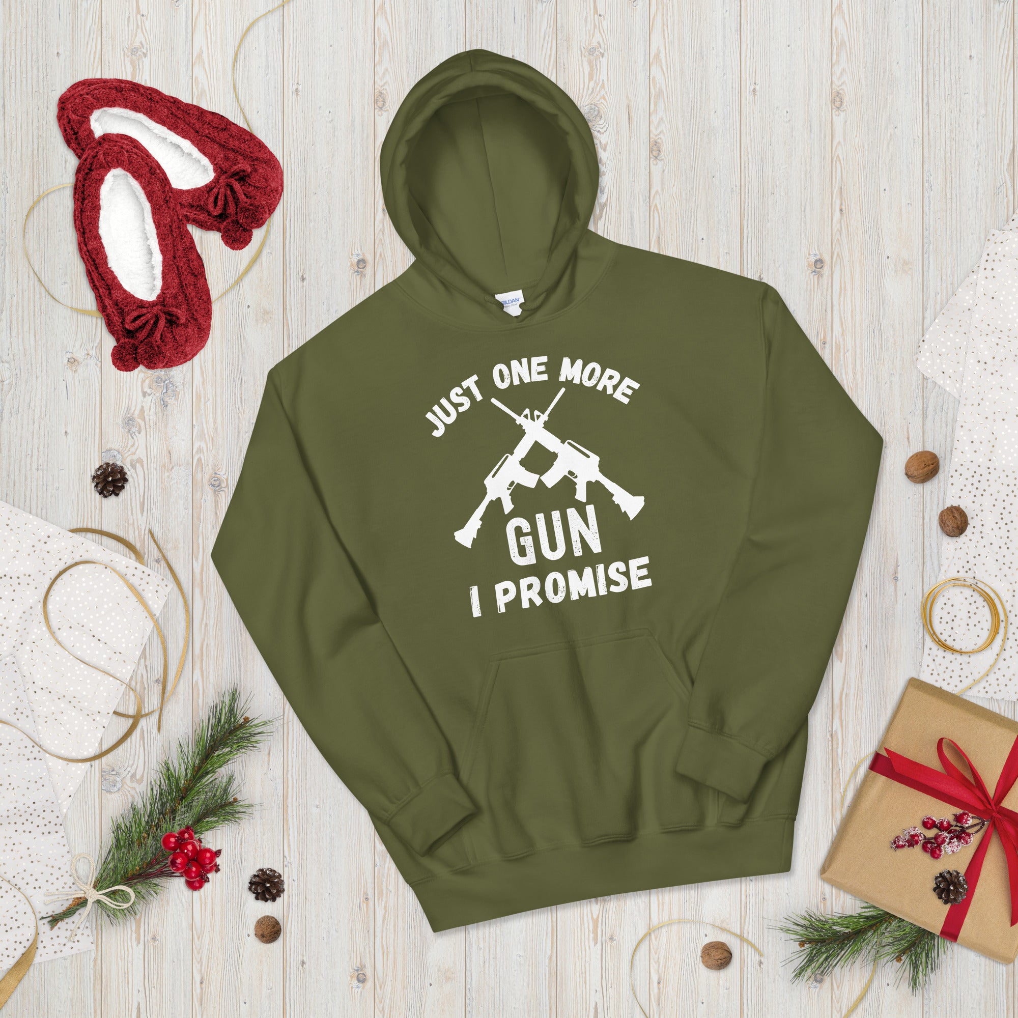 Just One More Gun I Promise, 2nd Amendment Hoodie, 2A Shirt, Patriotic Gift, Republican Hoodie, Pro Guns, Funny Dad Gift, Gun Lover Hoodie - Madeinsea©