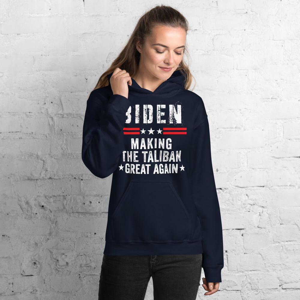 Making Taliban Great Again Hoodie, Funny Biden Harris Hoodie, Anti Biden Hoodie, American Flag Hoodie, Making The Talban Great Again - Madeinsea©