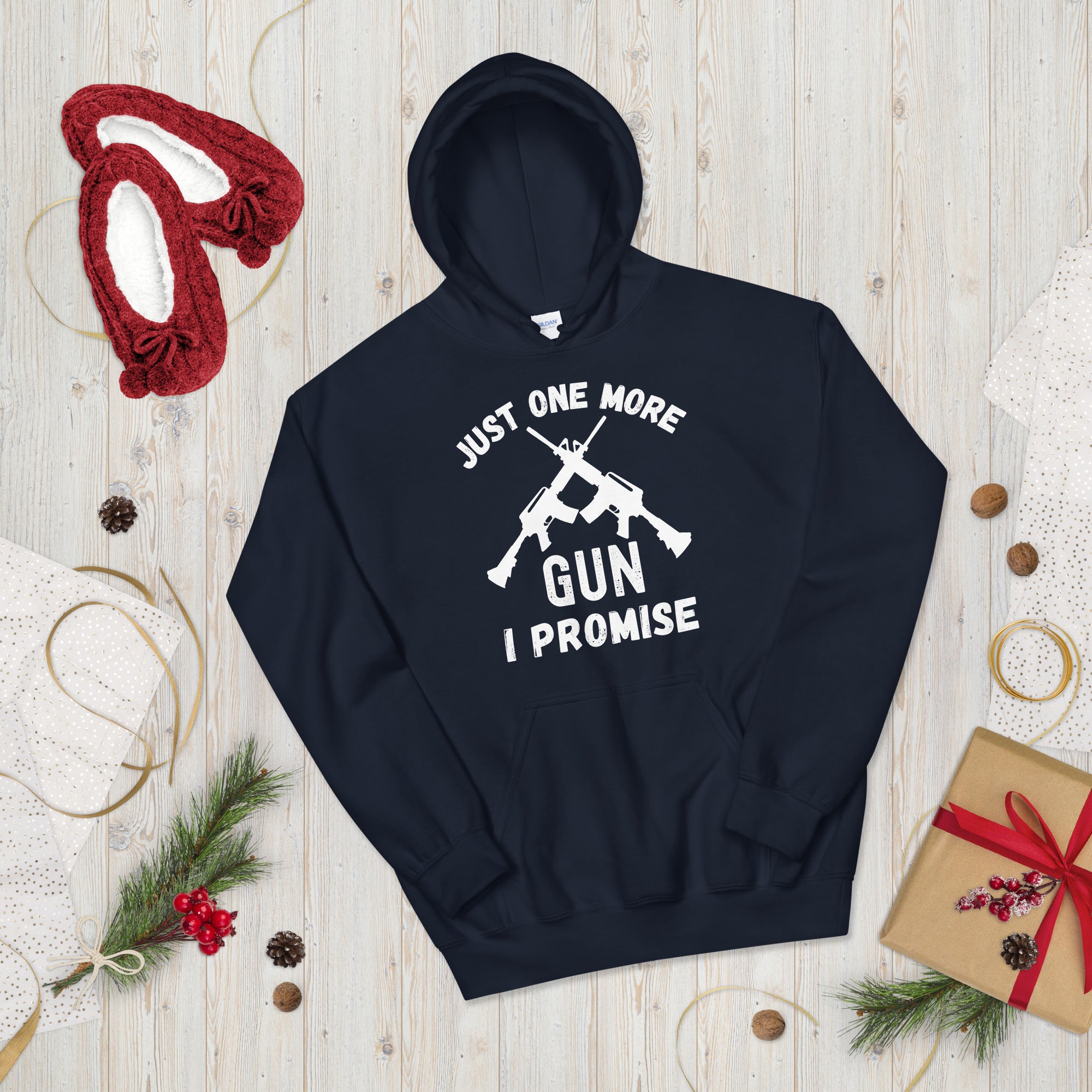 Just One More Gun I Promise, 2nd Amendment Hoodie, 2A Shirt, Patriotic Gift, Republican Hoodie, Pro Guns, Funny Dad Gift, Gun Lover Hoodie - Madeinsea©