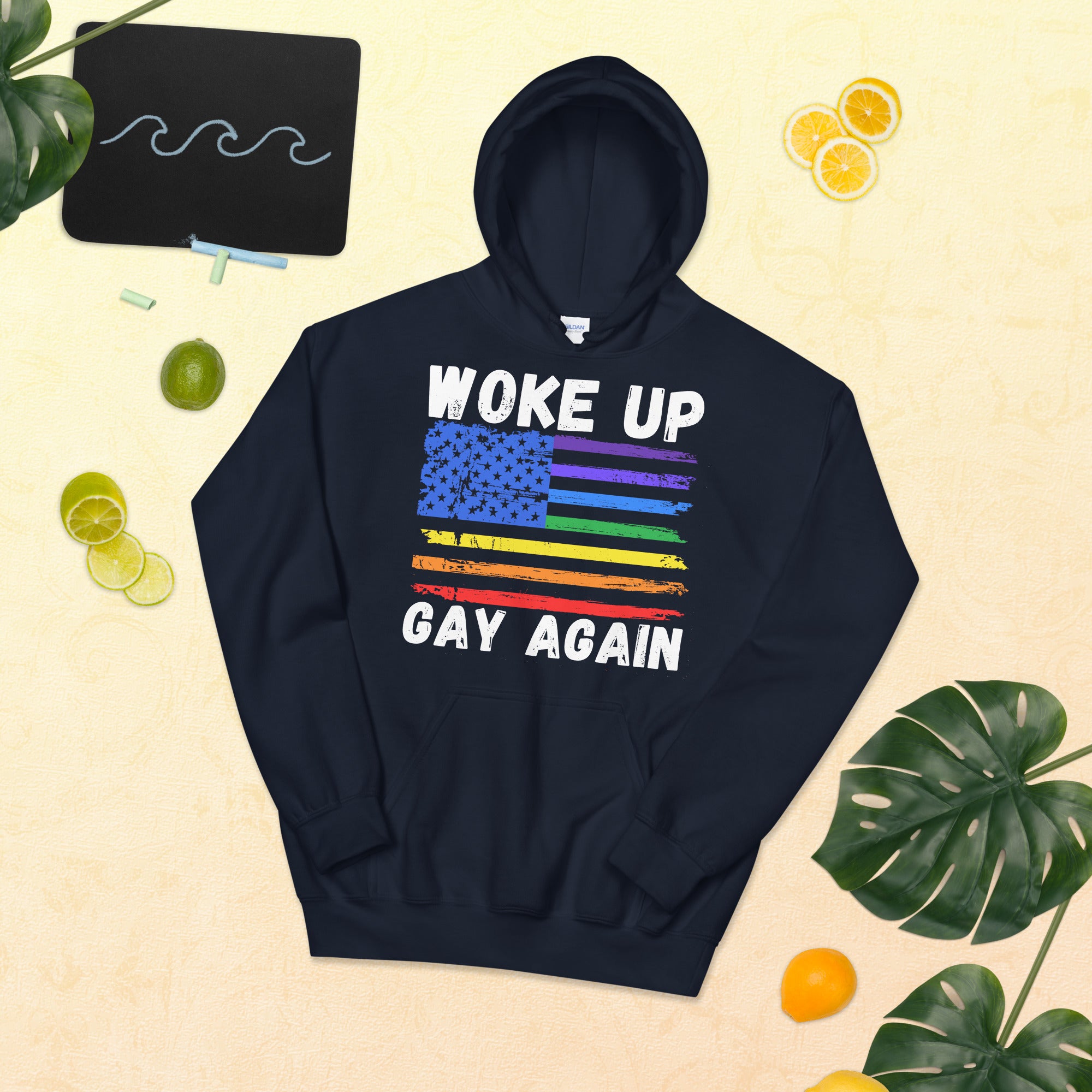 Funny LGBTQ Hoodie, Woke Up Gay Again, Gay Pride, Lesbian Hoodie, Gay Shirt, Transexual Gift, Bisexual Hoodie, Funny Gay Hoodie, Homosexual - Madeinsea©