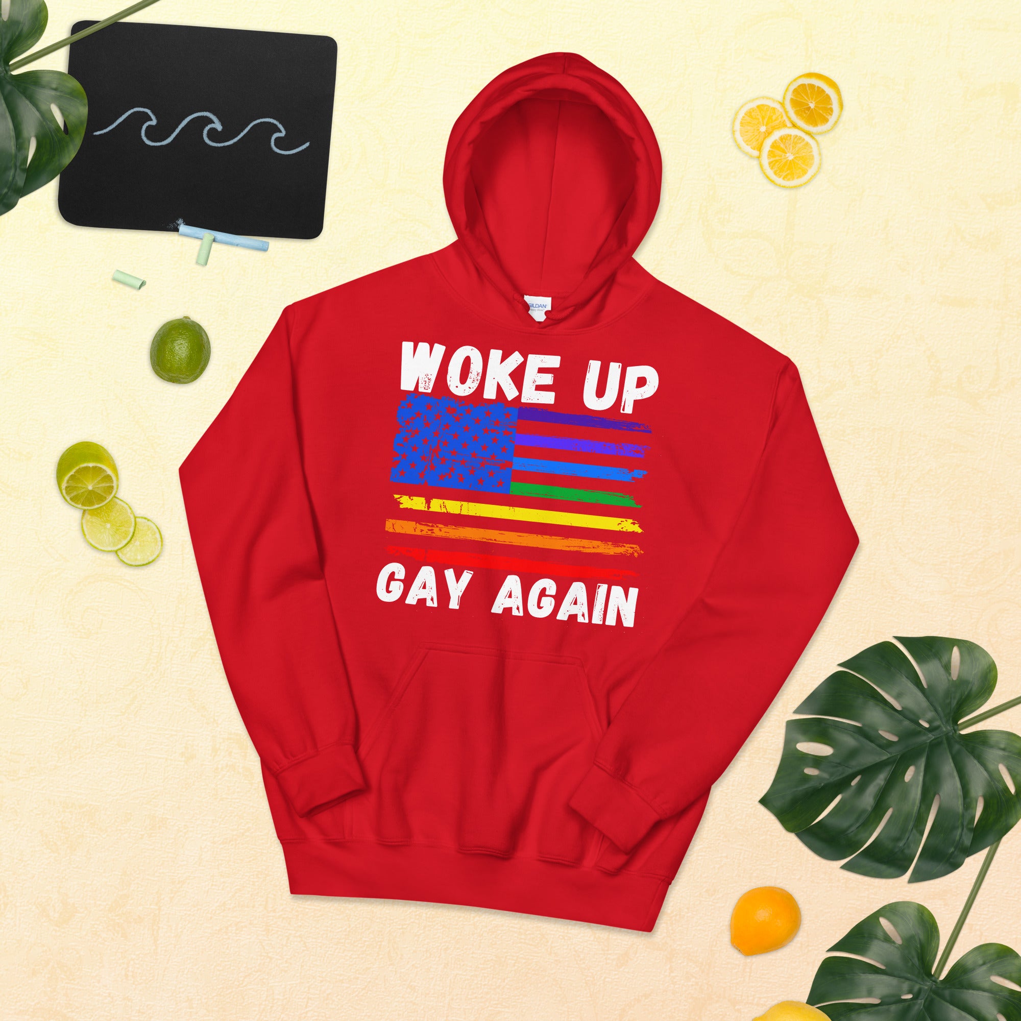 Funny LGBTQ Hoodie, Woke Up Gay Again, Gay Pride, Lesbian Hoodie, Gay Shirt, Transexual Gift, Bisexual Hoodie, Funny Gay Hoodie, Homosexual - Madeinsea©