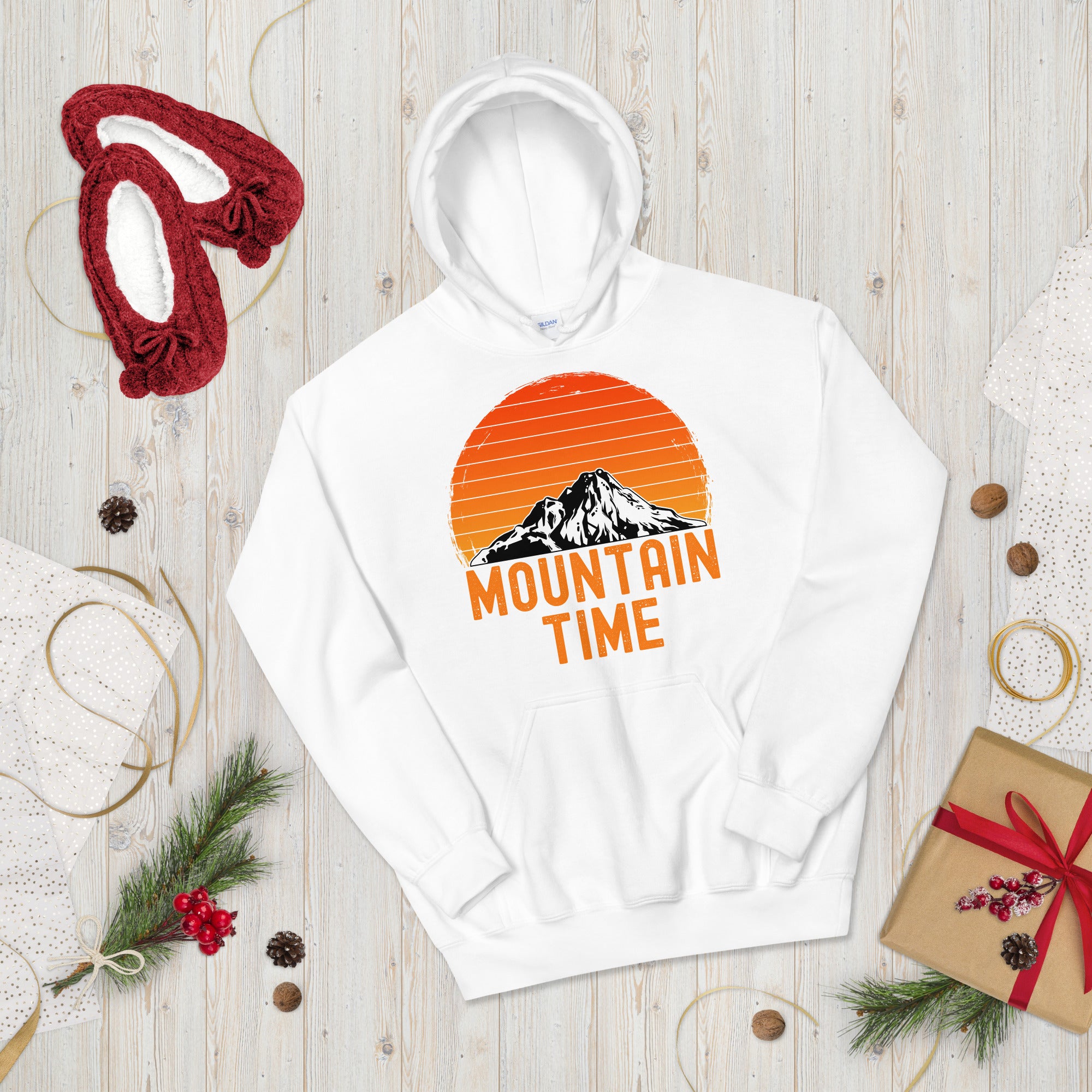 Mountain Time Hoodie, Mountain Shirt, Nature Sweater, Ski Trip, Apres Ski, Adventure Hoodie, Skier Hoodie, Mountain Climbing Hoodie - Madeinsea©