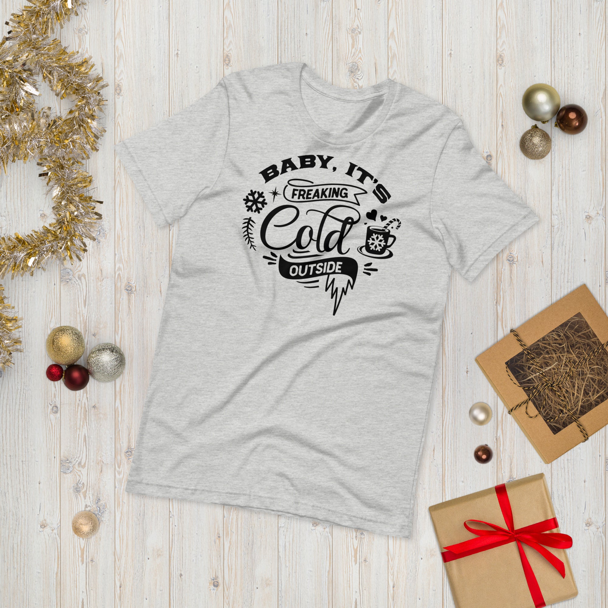 Baby It&#39;s Cold Outside T Shirt, Christmas T-Shirt, Funny Christmas Shirt, Christmas Gifts, Cute Christmas Pajama, Family Pajamas - Madeinsea©