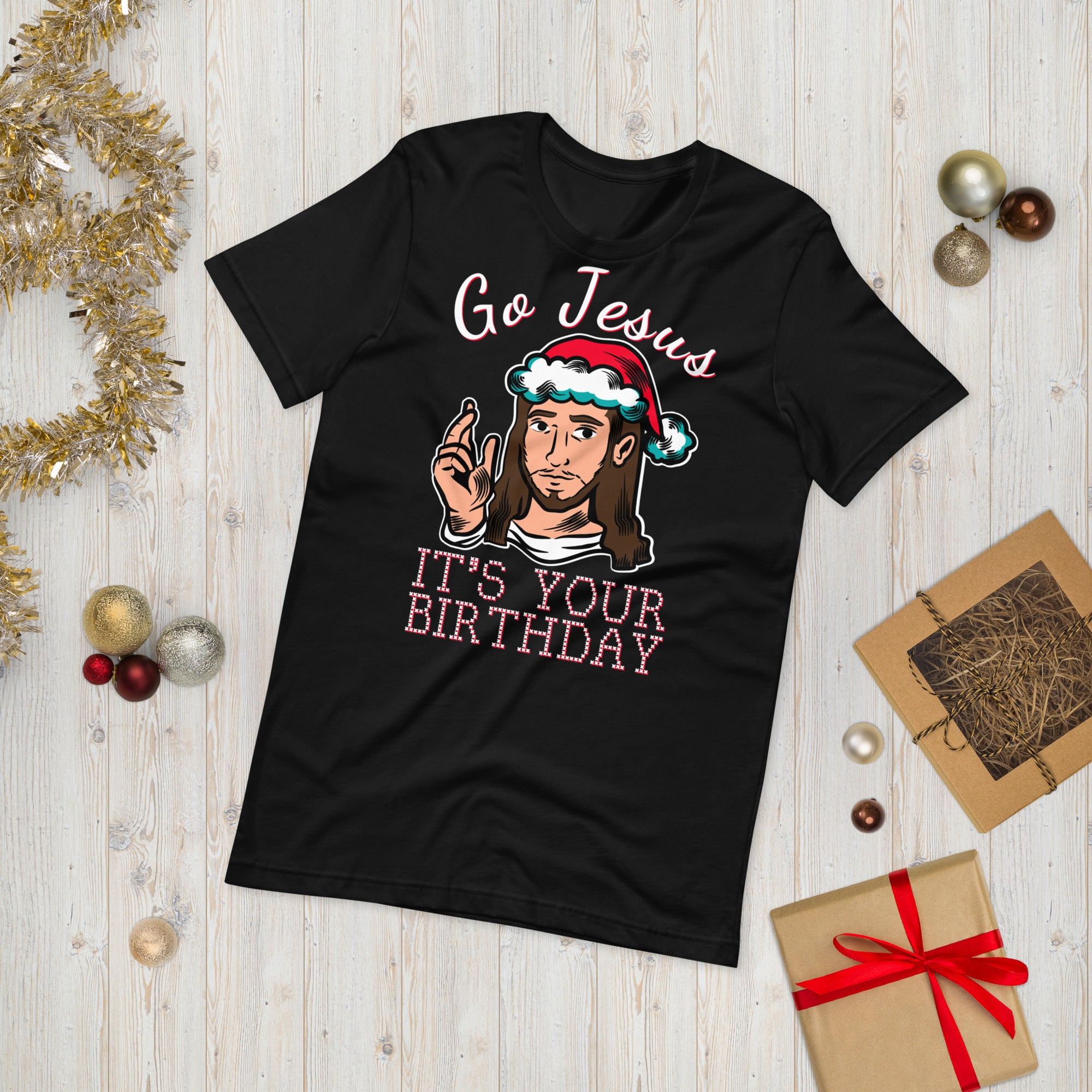 Go Jesus It&#39;s Your Birthday Christmas Shirt, Go Jesus Shirt, Jesus Birthday Shirt, Holiday Shirt, Ugly Christmas Sweater Shirt, Funny Xmas - Madeinsea©