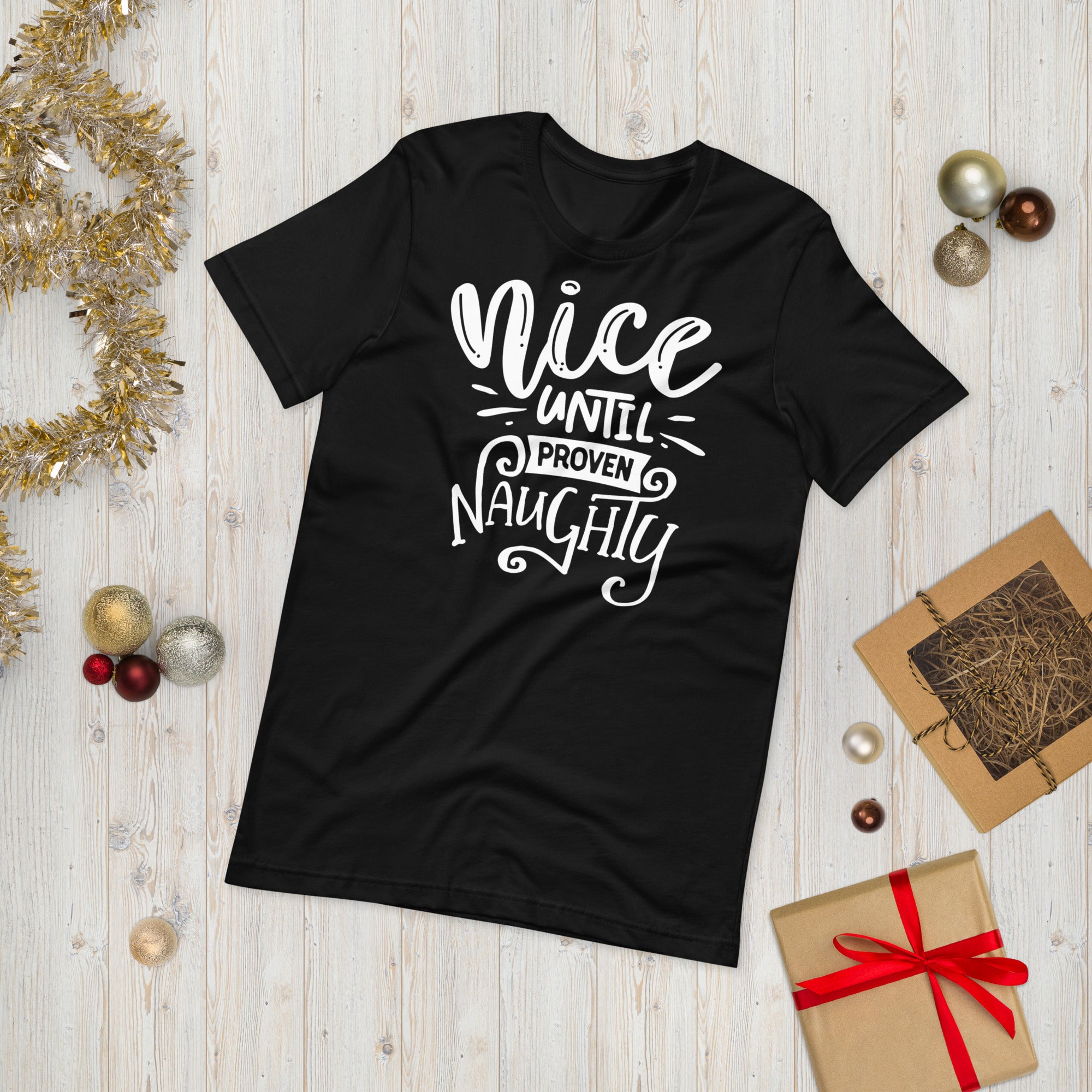 Nice Until Proven Naughty Shirt, Funny Christmas Shirt, Naughty Christmas Shirt, Naughty Or Nice Shirt, Christmas Party Shirt, Funny Xmas - Madeinsea©