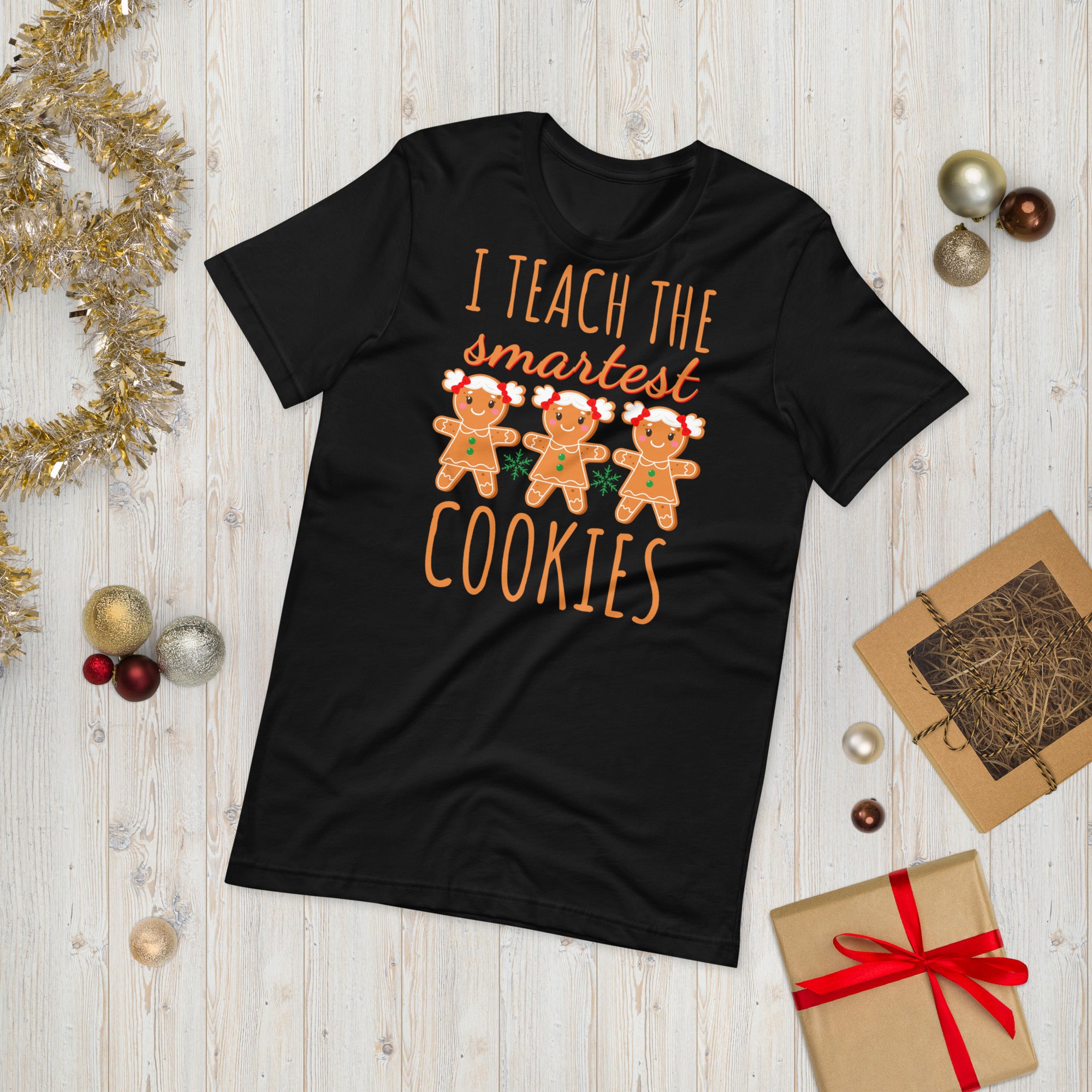 Teacher Christmas Shirt, I Teach the Smartest Cookies Shirts, Christmas Teacher T Shirt, Christmas Shirt, Teacher Christmas Tee, Xmas Gifts - Madeinsea©