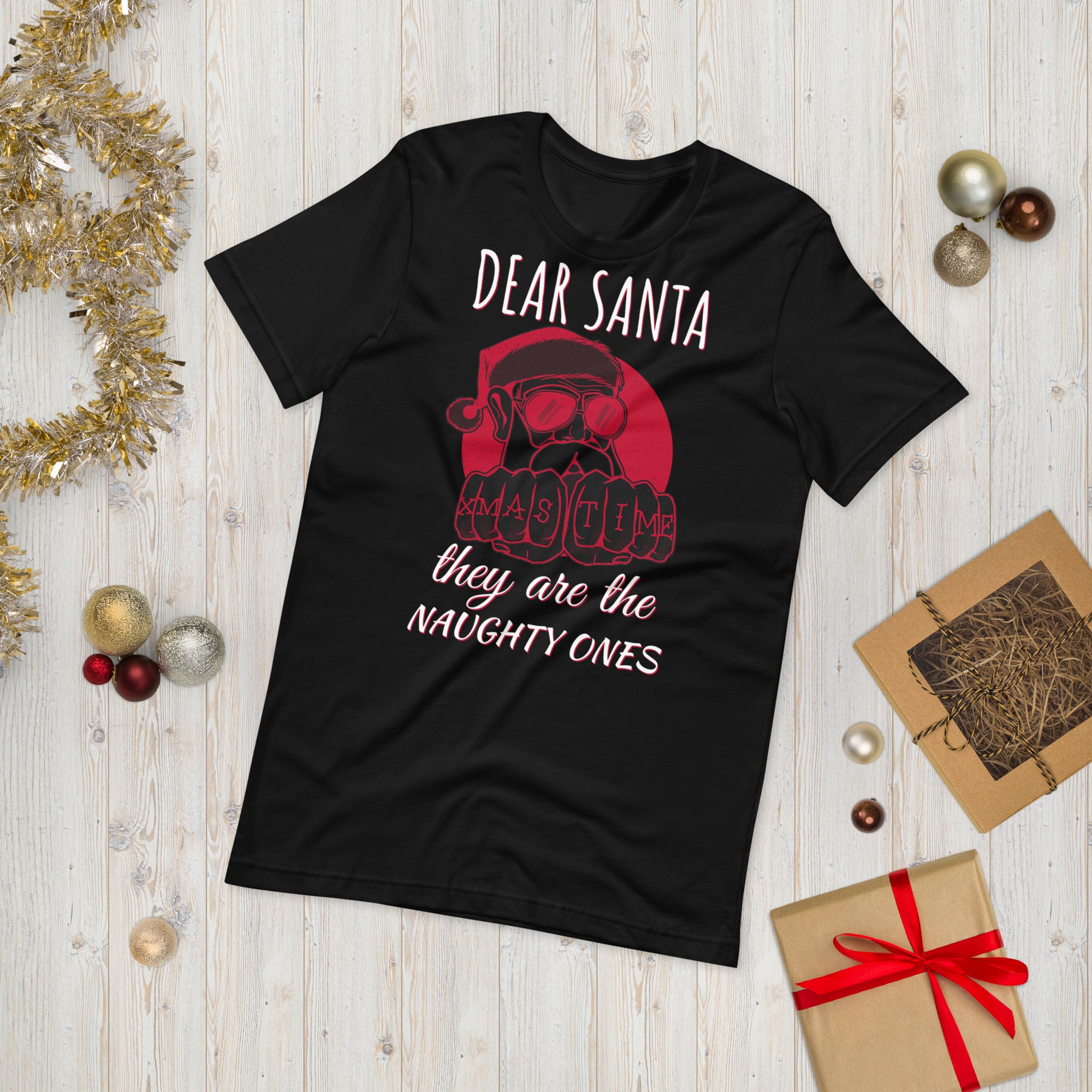 Dear Santa They&#39;re The Naughty Ones Shirt, Funny Christmas Gift, Funny Santa Shirt, Christmas Gift, Christmas Pajama Top, Naughty Christmas - Madeinsea©