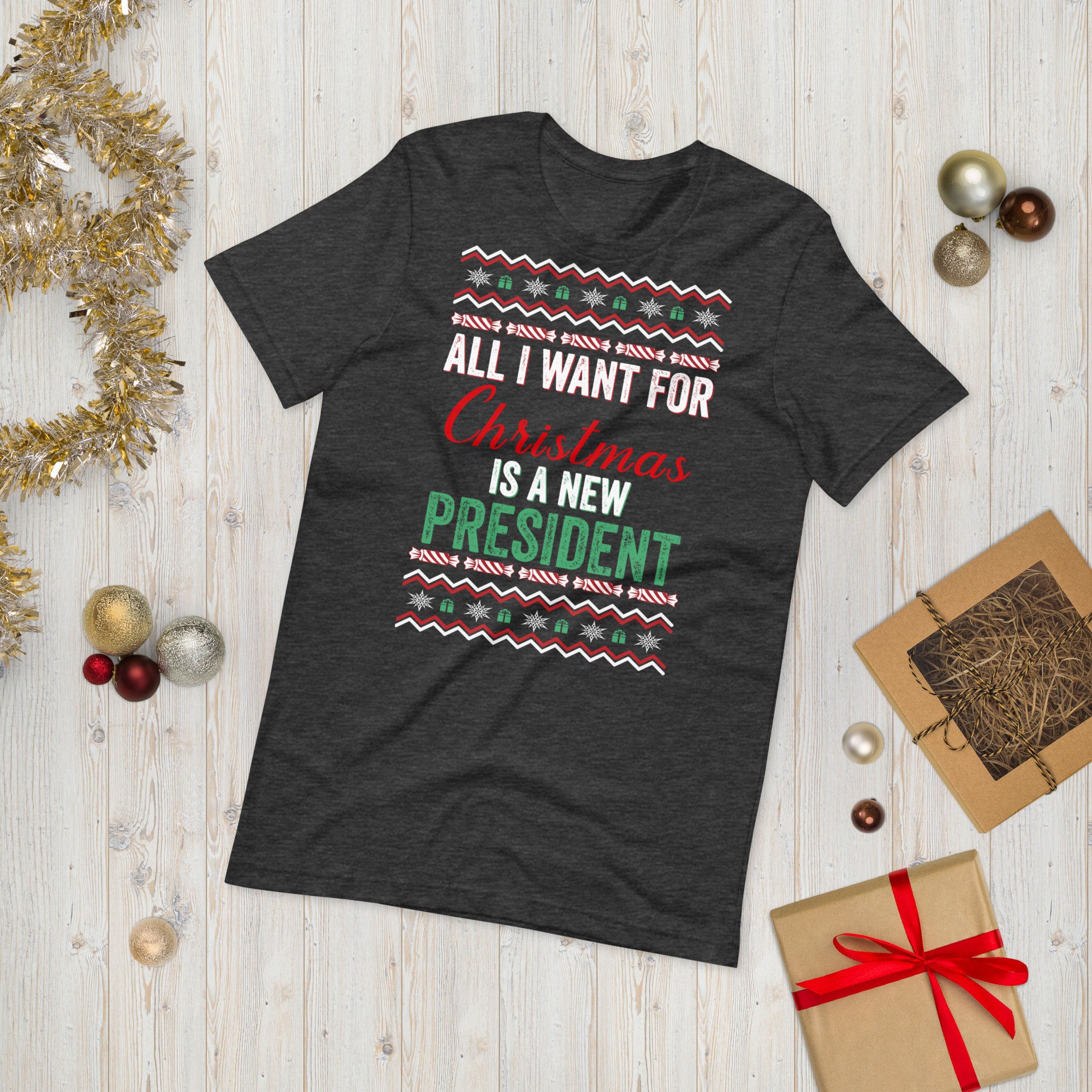 All I Want For Christmas Is A New President, FJB Christmas Shirt, Anti Biden Christmas Shirt, Conservative Shirt, FJB Shirt, Patriot Xmas - Madeinsea©