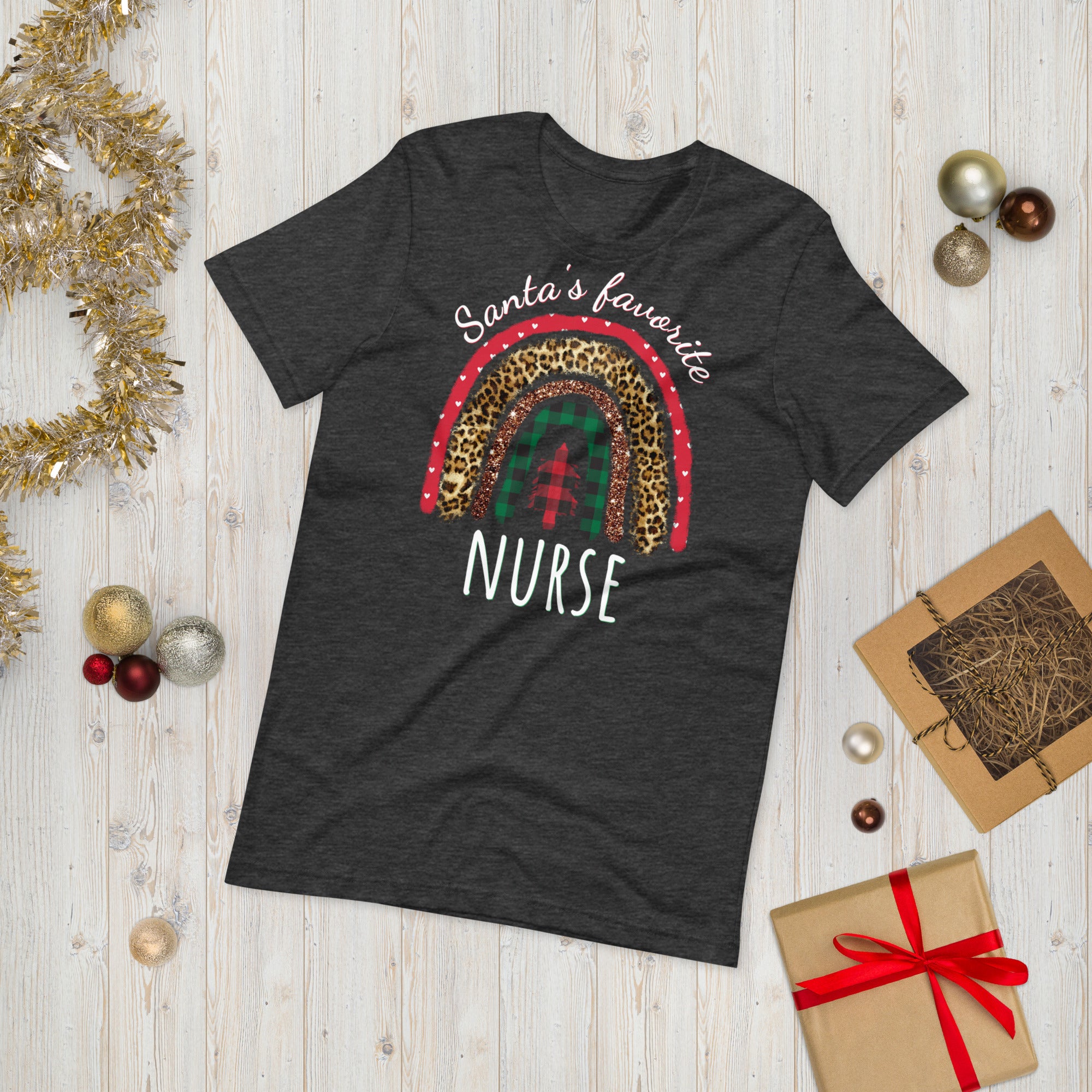 Enfermera favorita de Santas, camisa de Navidad de enfermera, camisa de enfermería de Navidad, camiseta de la escuela de enfermería, camiseta de la escuela de enfermería, camisa de enfermera, enfermera divertida