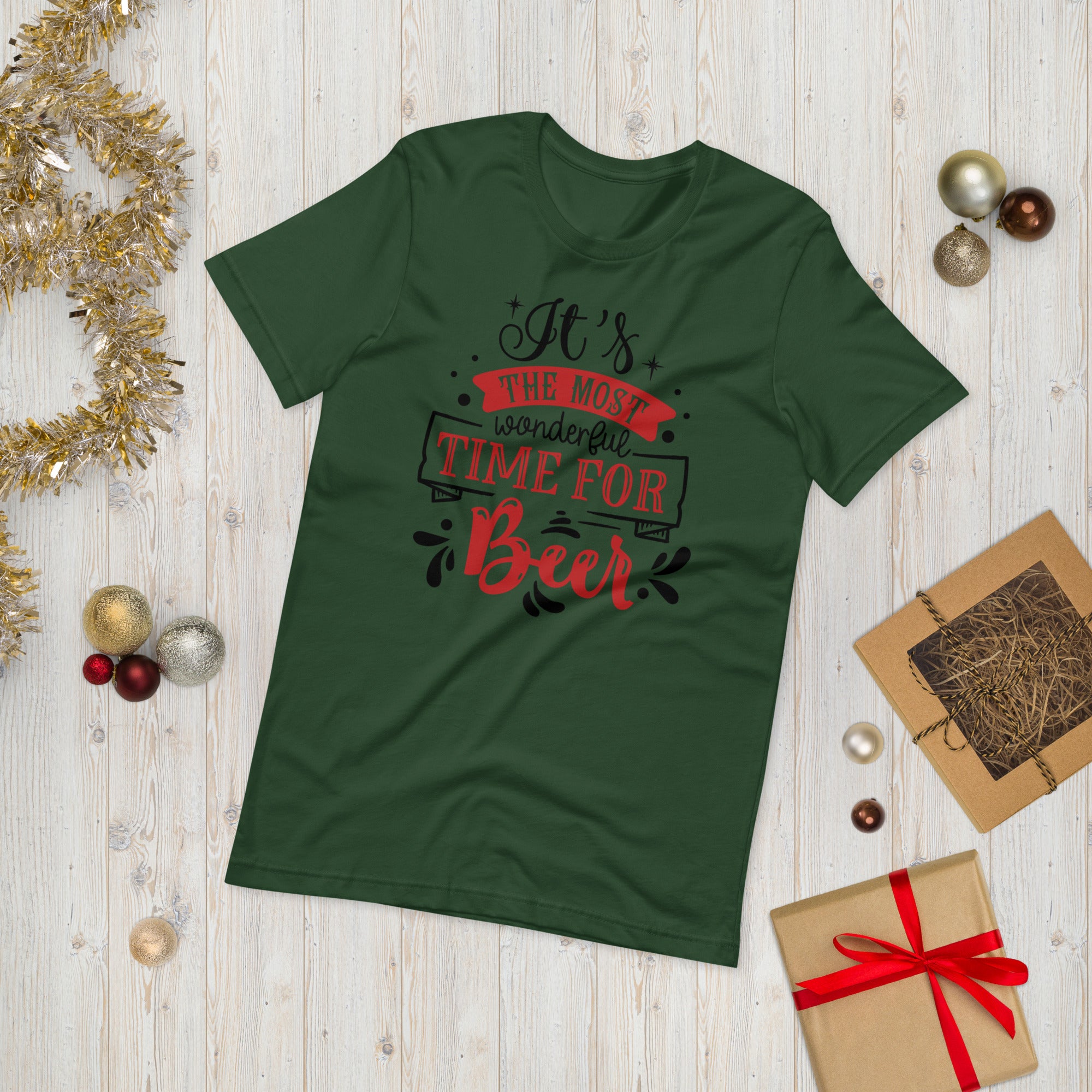 It&#39;s The Most Wonderful Time For A Beer Shirt, Christmas Beer Shirt, Husband Christmas Gift, Beer Lover Gift, Christmas Beer, Christmas Tee - Madeinsea©