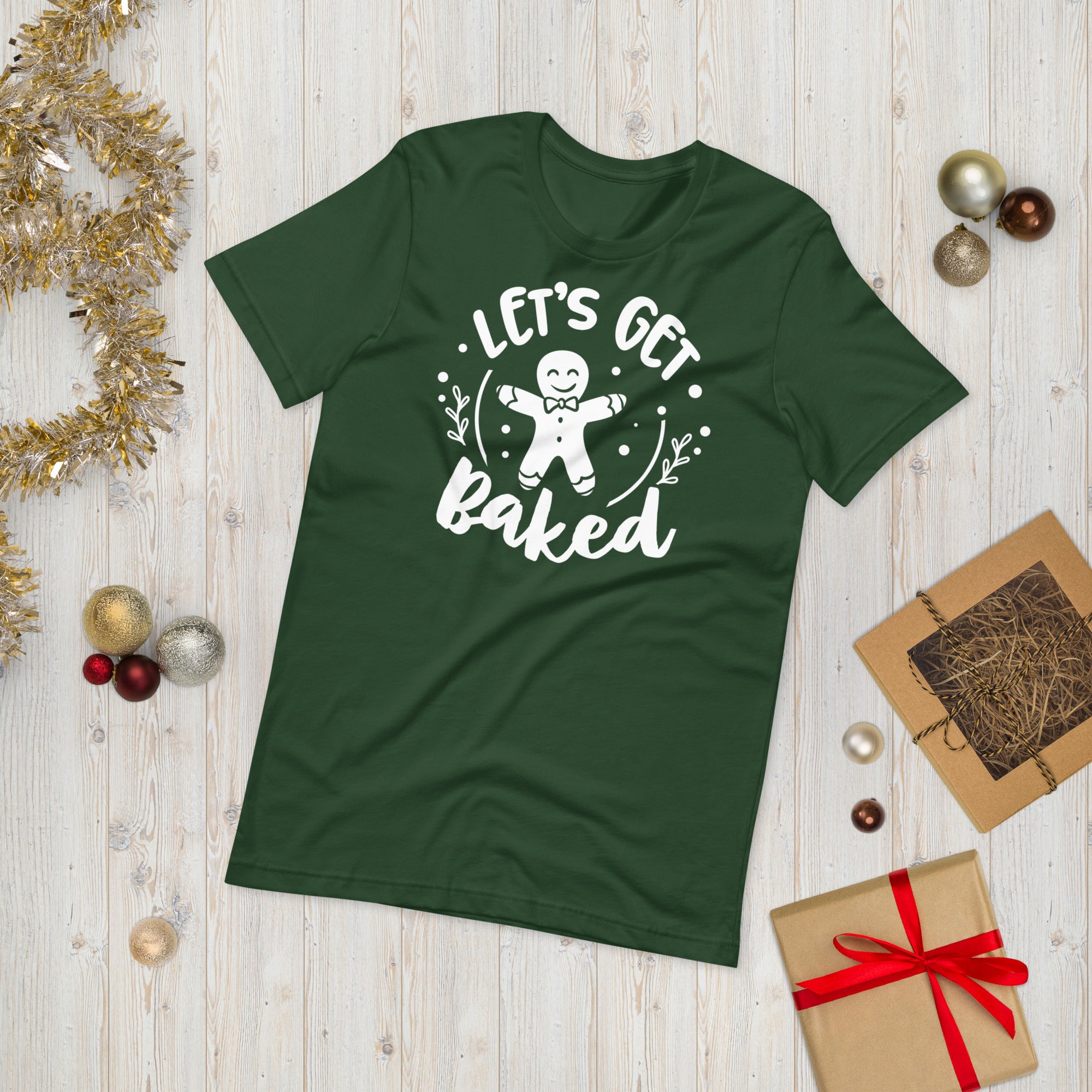 Let&#39;s Get Baked Shirt, Christmas Shirt, Funny Christmas Shirt, Christmas Pajama, Gingerbread Shirt, Cute Christmas Shirt, Gingerbread Man - Madeinsea©