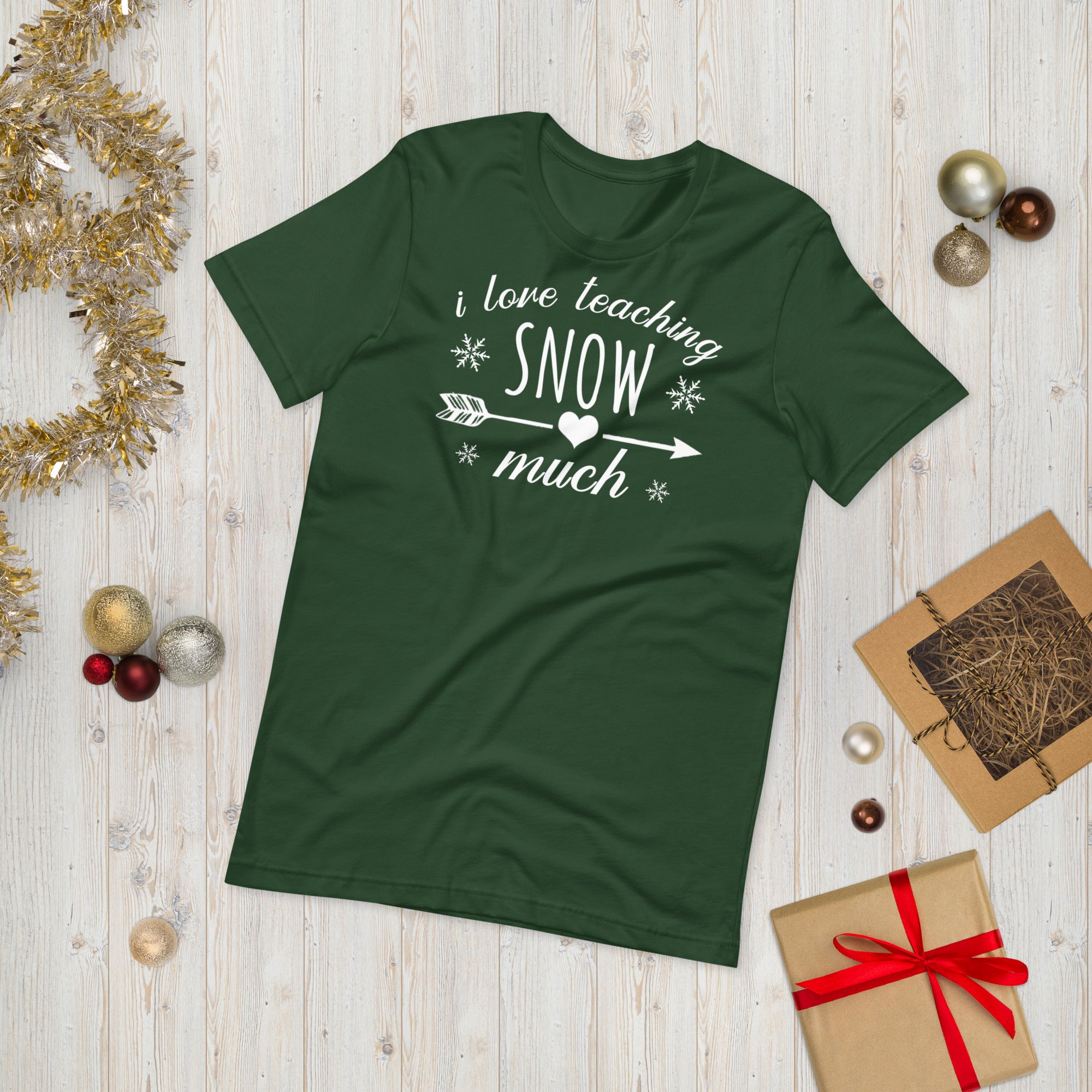 I Love Teaching Snow Much Shirt, Funny Winter Shirt for Teachers, Xmas Gift For Teacher, Teacher Christmas Shirt, Snow Day Shirt, Xmas Gifts - Madeinsea©