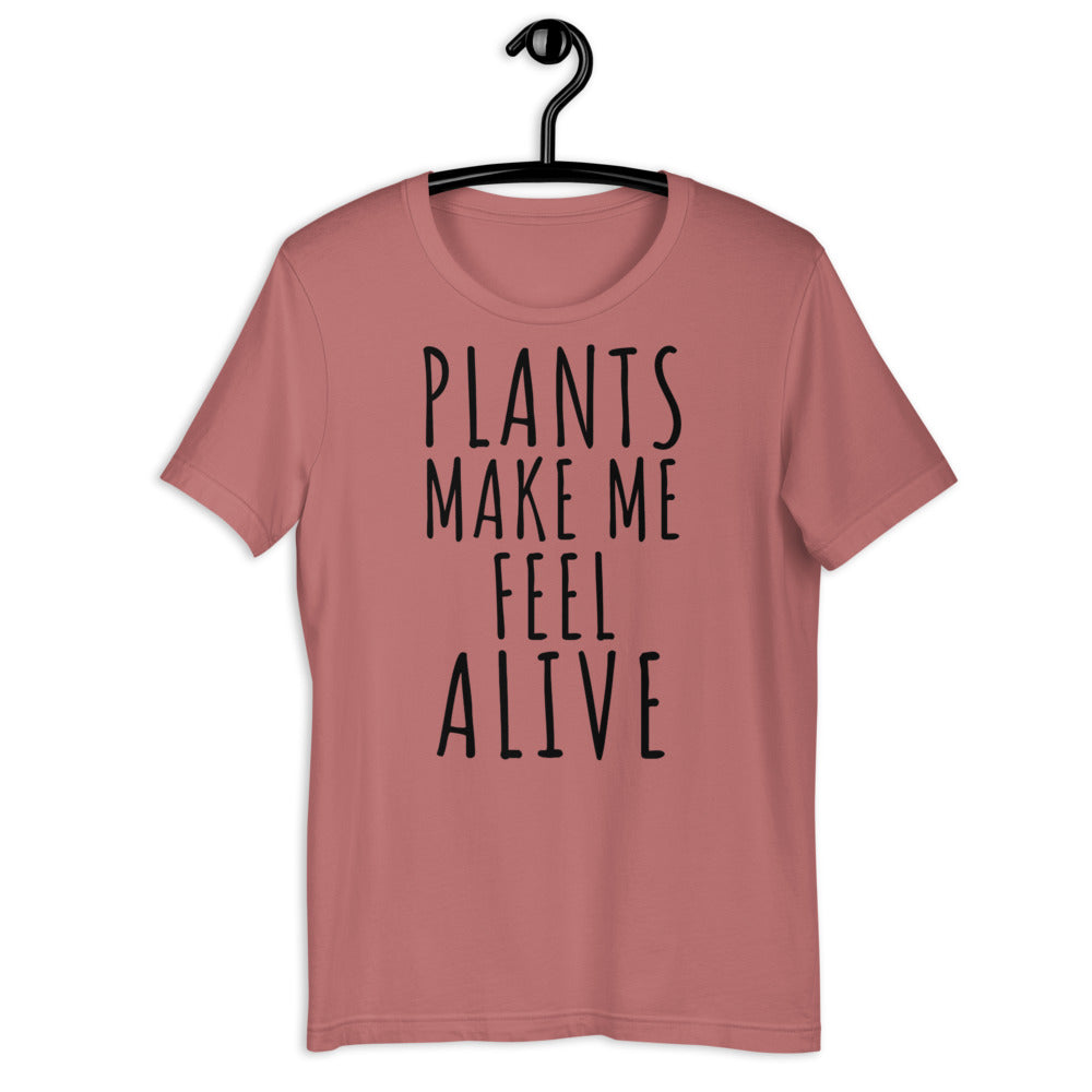 Plants make me feel alive, funny plant shirt, funny plant lover shirt, plant mom, plant dad, Halloween floral shirt, Halloween plant shirt - Madeinsea©