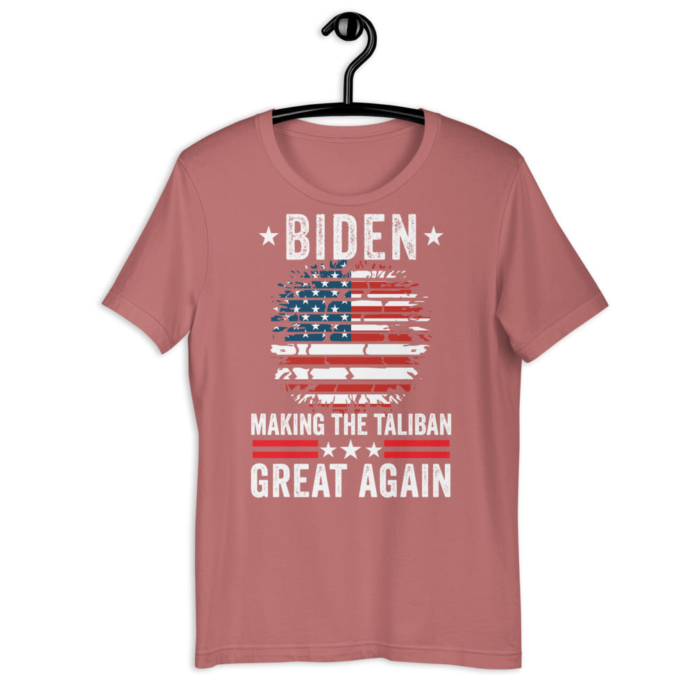 Making Taliban Great Again Shirt, Funny Biden Harris Shirt, Anti Biden Shirt, Republican American Flag Shirt - Madeinsea©