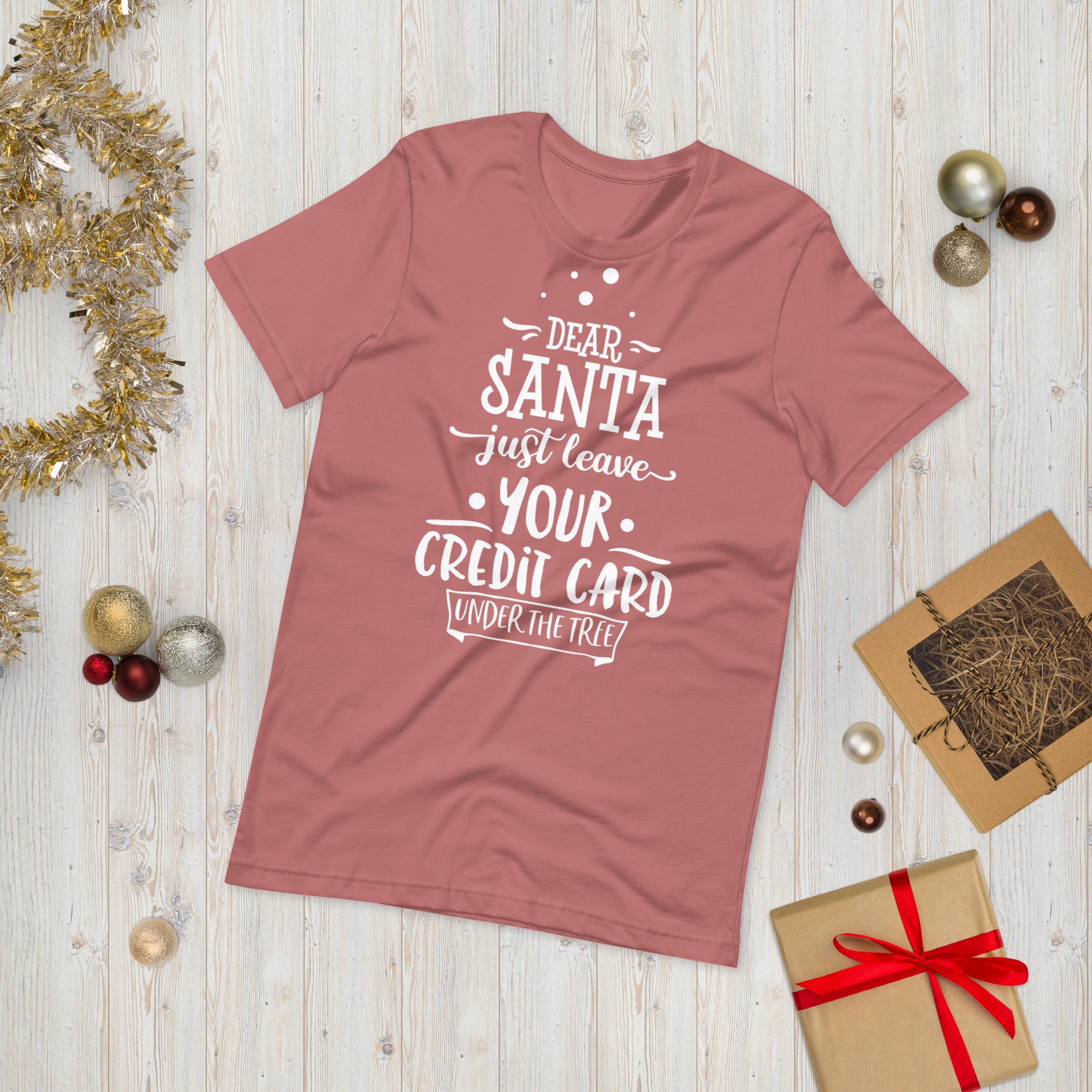 Dear Santa Just Leave Your Credit Card, Funny Christmas Shirt, Christmas Shirt, Santa Shirt, Dear Santa Just Leave Shirt, Funny Santa TShirt - Madeinsea©