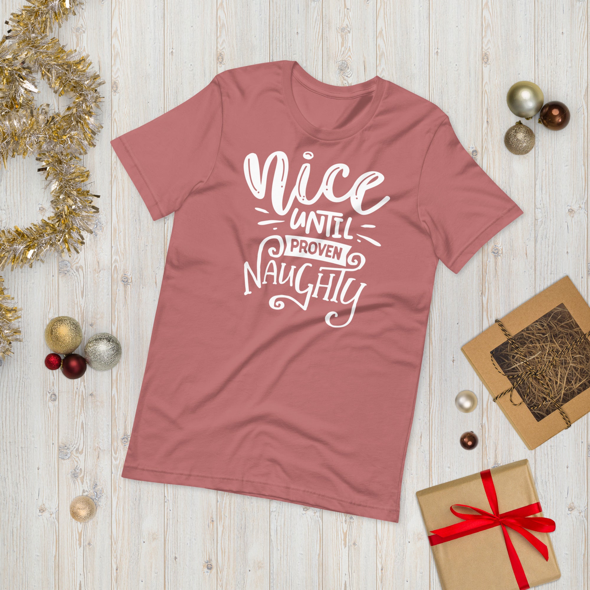 Nice Until Proven Naughty Shirt, Funny Christmas Shirt, Naughty Christmas Shirt, Naughty Or Nice Shirt, Christmas Party Shirt, Funny Xmas - Madeinsea©