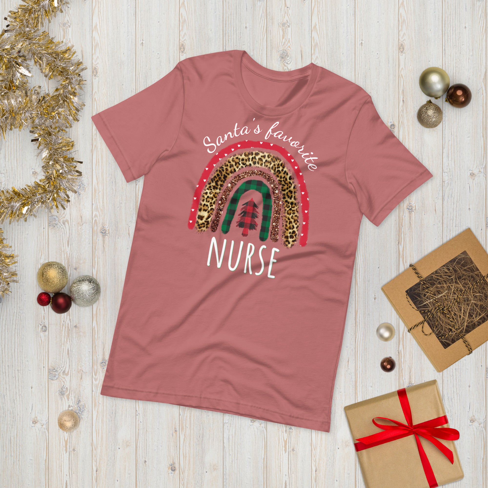 Enfermera favorita de Santas, camisa de Navidad de enfermera, camisa de enfermería de Navidad, camiseta de la escuela de enfermería, camiseta de la escuela de enfermería, camisa de enfermera, enfermera divertida