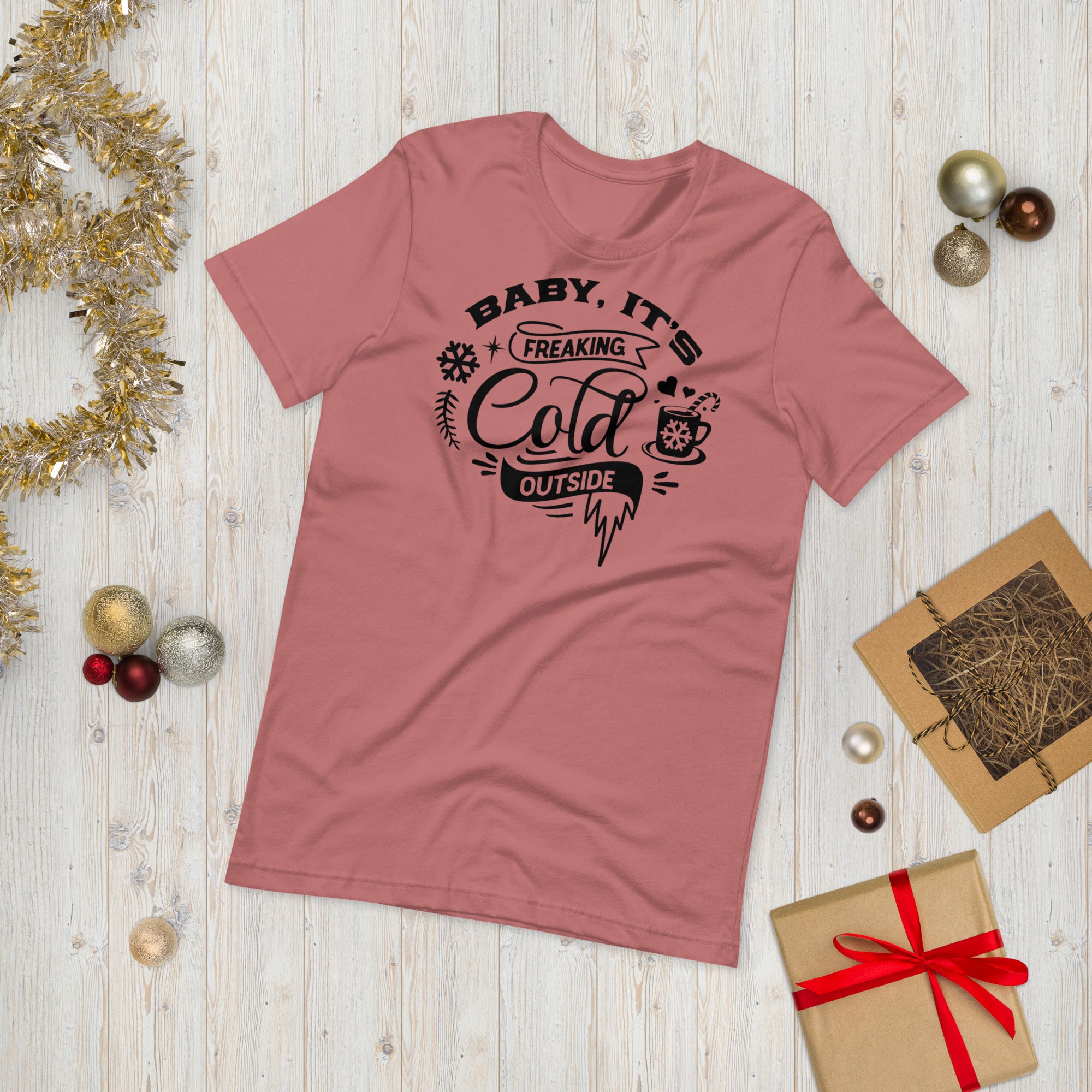 Baby It&#39;s Cold Outside T Shirt, Christmas T-Shirt, Funny Christmas Shirt, Christmas Gifts, Cute Christmas Pajama, Family Pajamas - Madeinsea©