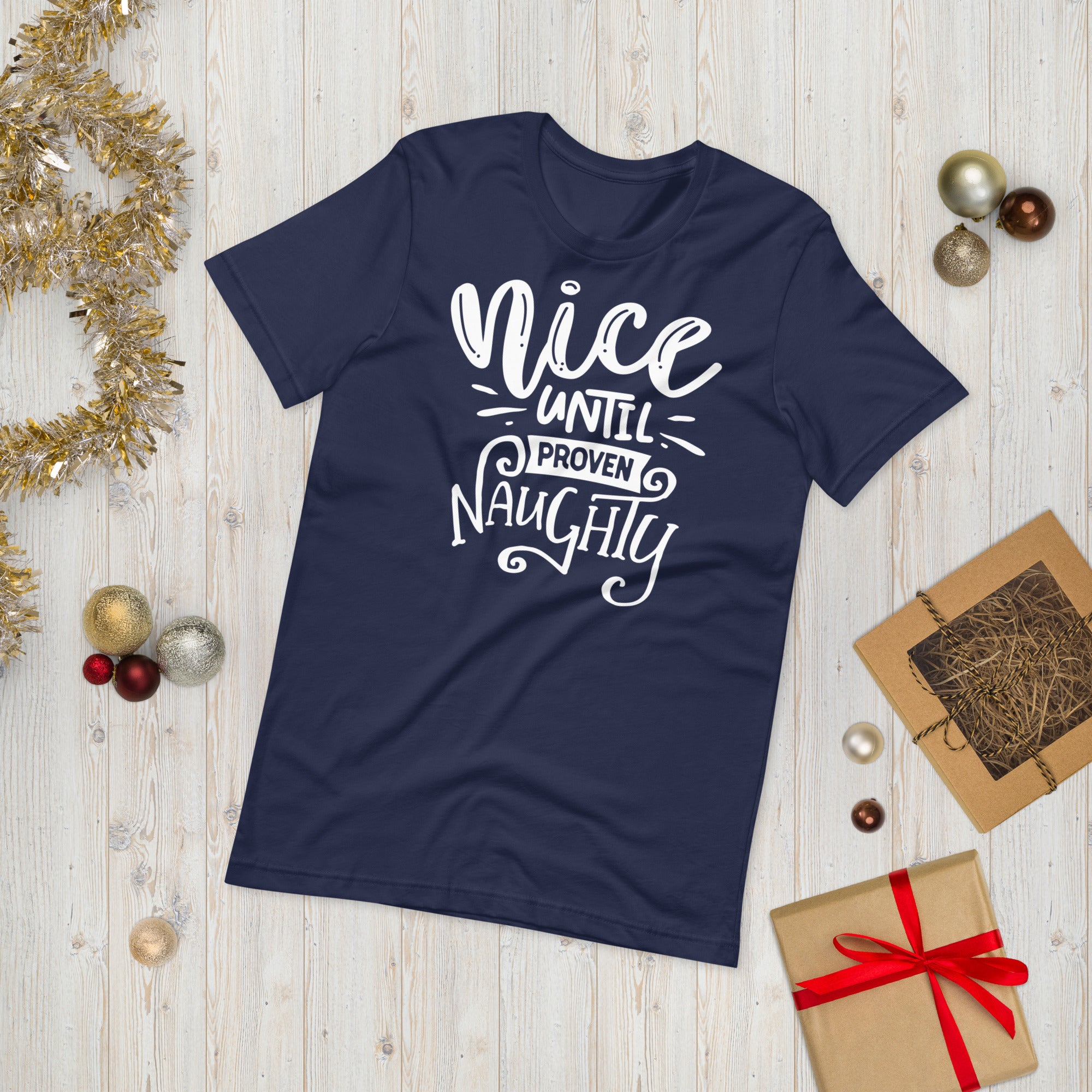 Nice Until Proven Naughty Shirt, Funny Christmas Shirt, Naughty Christmas Shirt, Naughty Or Nice Shirt, Christmas Party Shirt, Funny Xmas - Madeinsea©