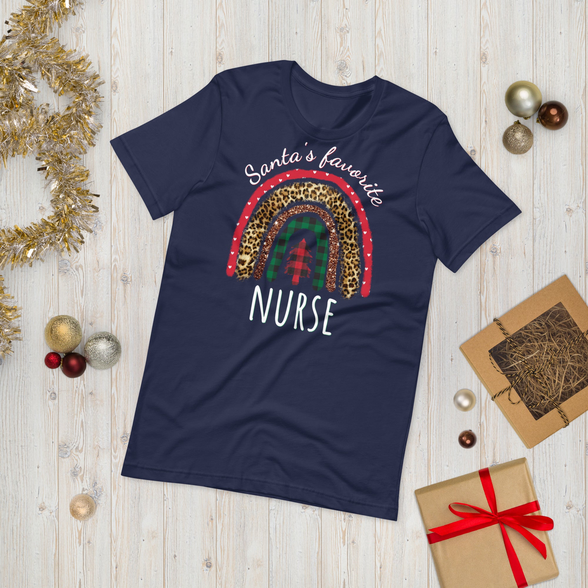 Santas Lieblingskrankenschwester, Krankenschwester Weihnachtsshirt, Weihnachtskrankenpflege Shirt, Krankenpflegeschule T-Shirt, Krankenpflegeschule T-Shirt, Krankenschwester Shirt, Lustige Krankenschwester