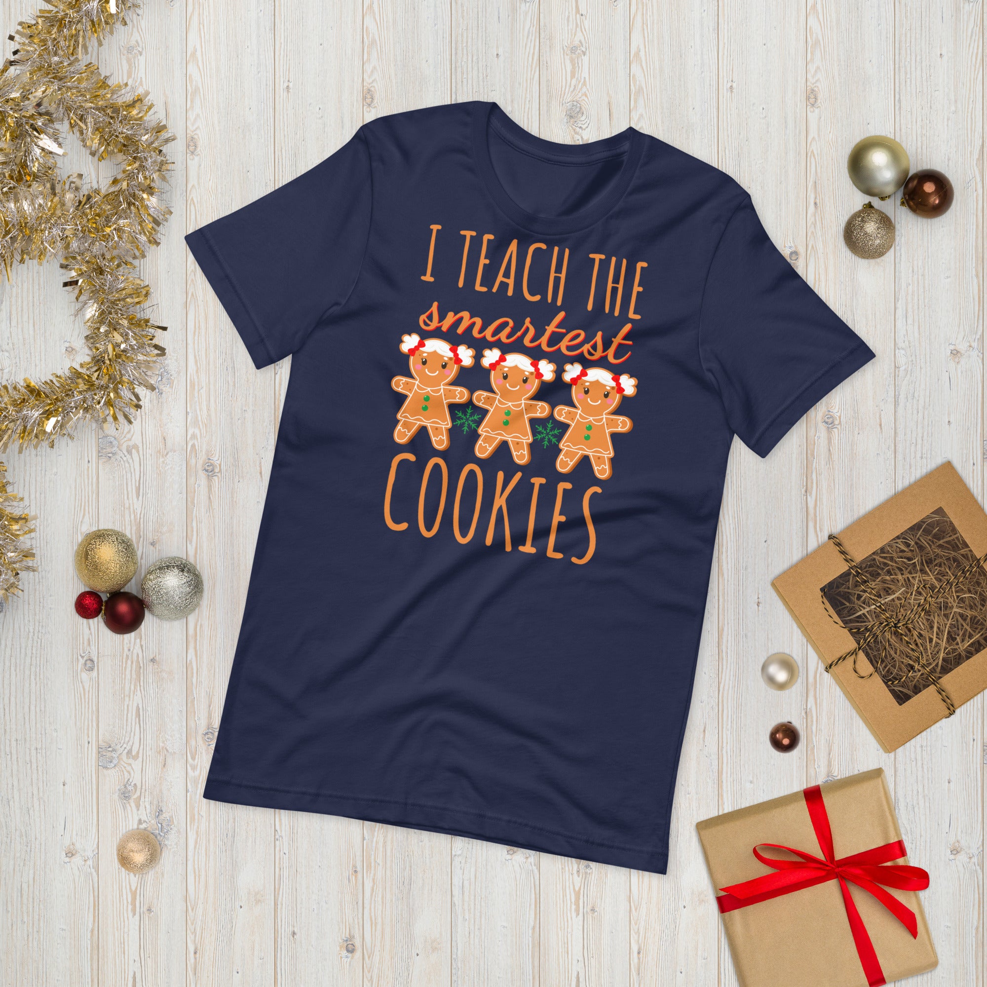 Teacher Christmas Shirt, I Teach the Smartest Cookies Shirts, Christmas Teacher T Shirt, Christmas Shirt, Teacher Christmas Tee, Xmas Gifts - Madeinsea©